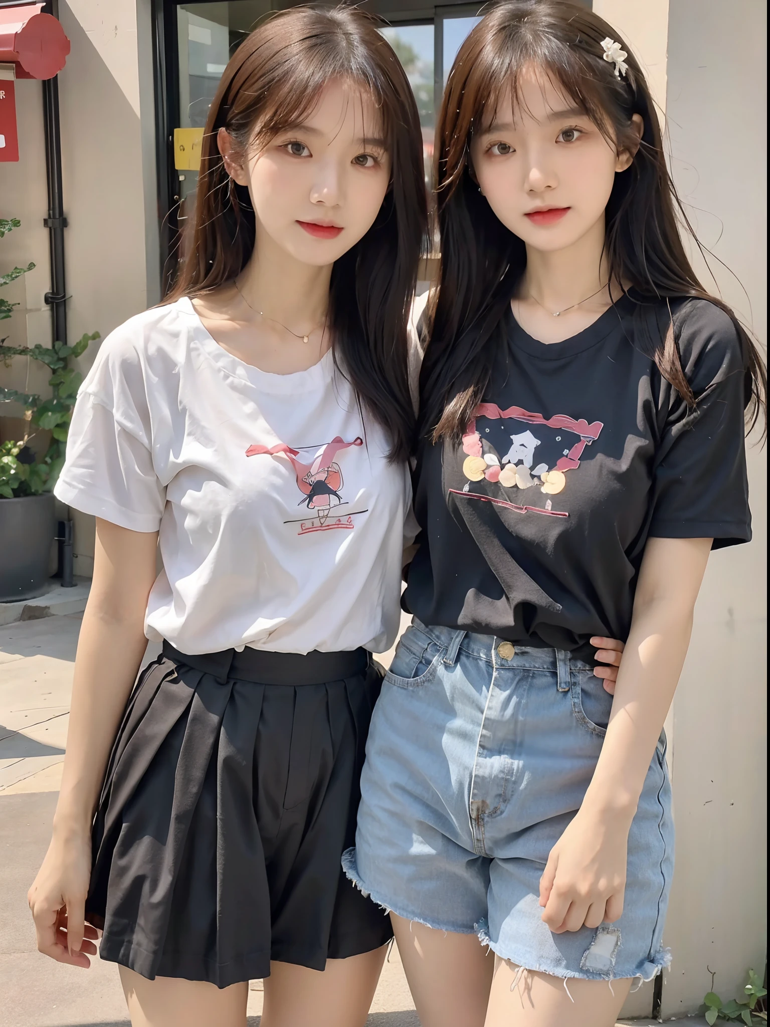 Best quality at best,tmasterpiece,超高分辨率,Textured skin,The is very detailed,awardwinning,high detal,(realisticlying:1.4),s girl,Juvenile,Clear eyes,looks into camera,Pupil correction,A detailed eye,Precise eye structure,Clear faces