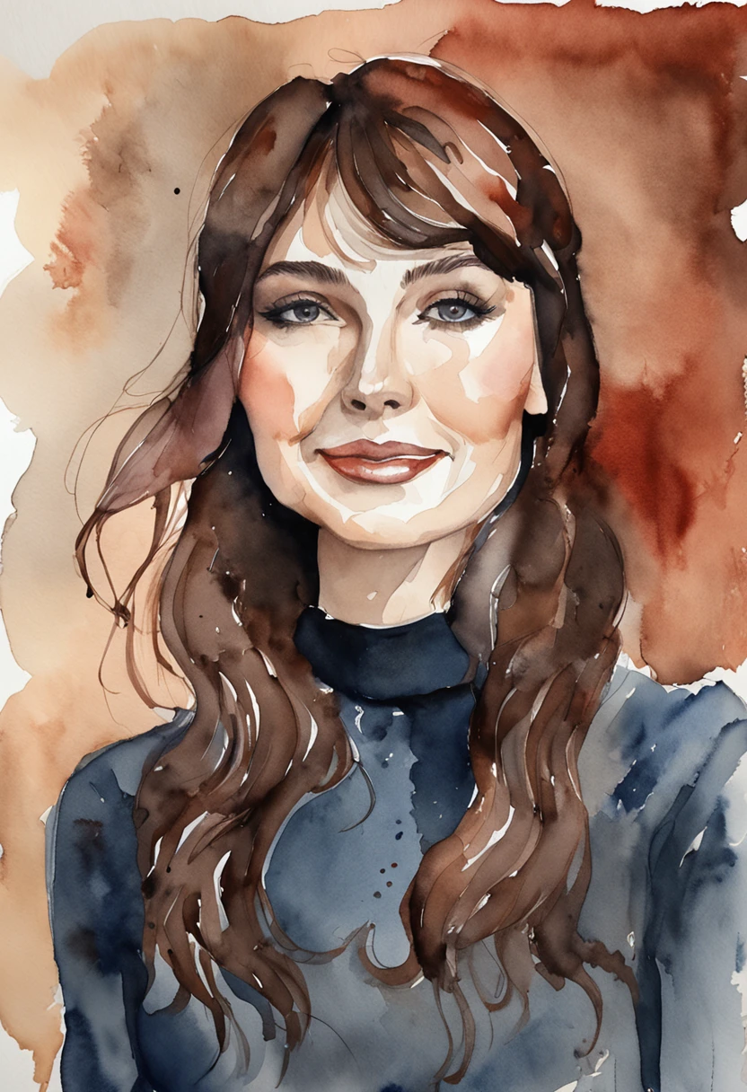 Photo of smiling woman in dark red color turtleneck sweater, Looks like Audrey Hepburn, Inspired by Marina Abramović, Winona Ryder, maggie cheung, Beautiful Katrina Balfe, Sergio Bourgui, Inspired by Olga Rozanova, Inspired by Clifford Ross, Silvia Dimitrova, Inspired by Katerina Tarabotti, Clifford Ross