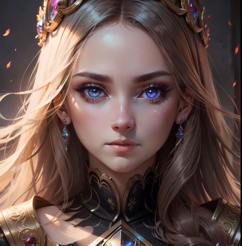 Beautiful princesse glowing eyes face portrait zoom sexy face super detailed hyper realistic master piece