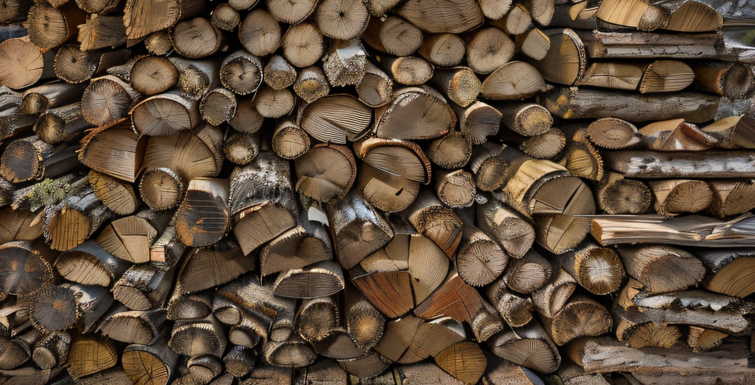 Close-up of a pile of firewood, The texture of firewood for the game, frontal view, Seamless texture, wooden logs, wood-based materials, wood texture, wooden background, Made of wood, high resolution texture, wooden, Detailed wood, wood texture on the front, Pine wood, The Wood Effect, texture
