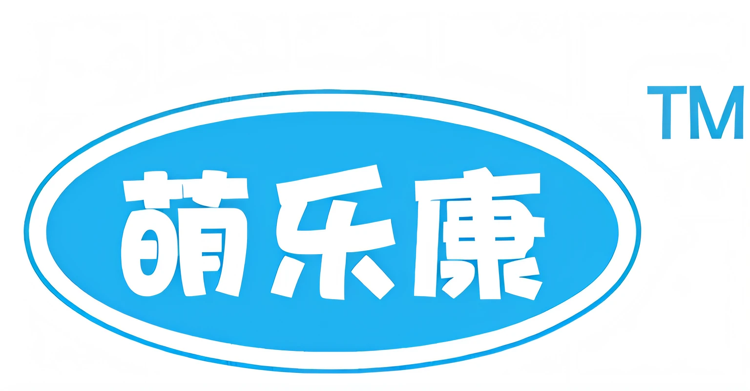 Give the font of the three characters "Menglekang" slightly deformed