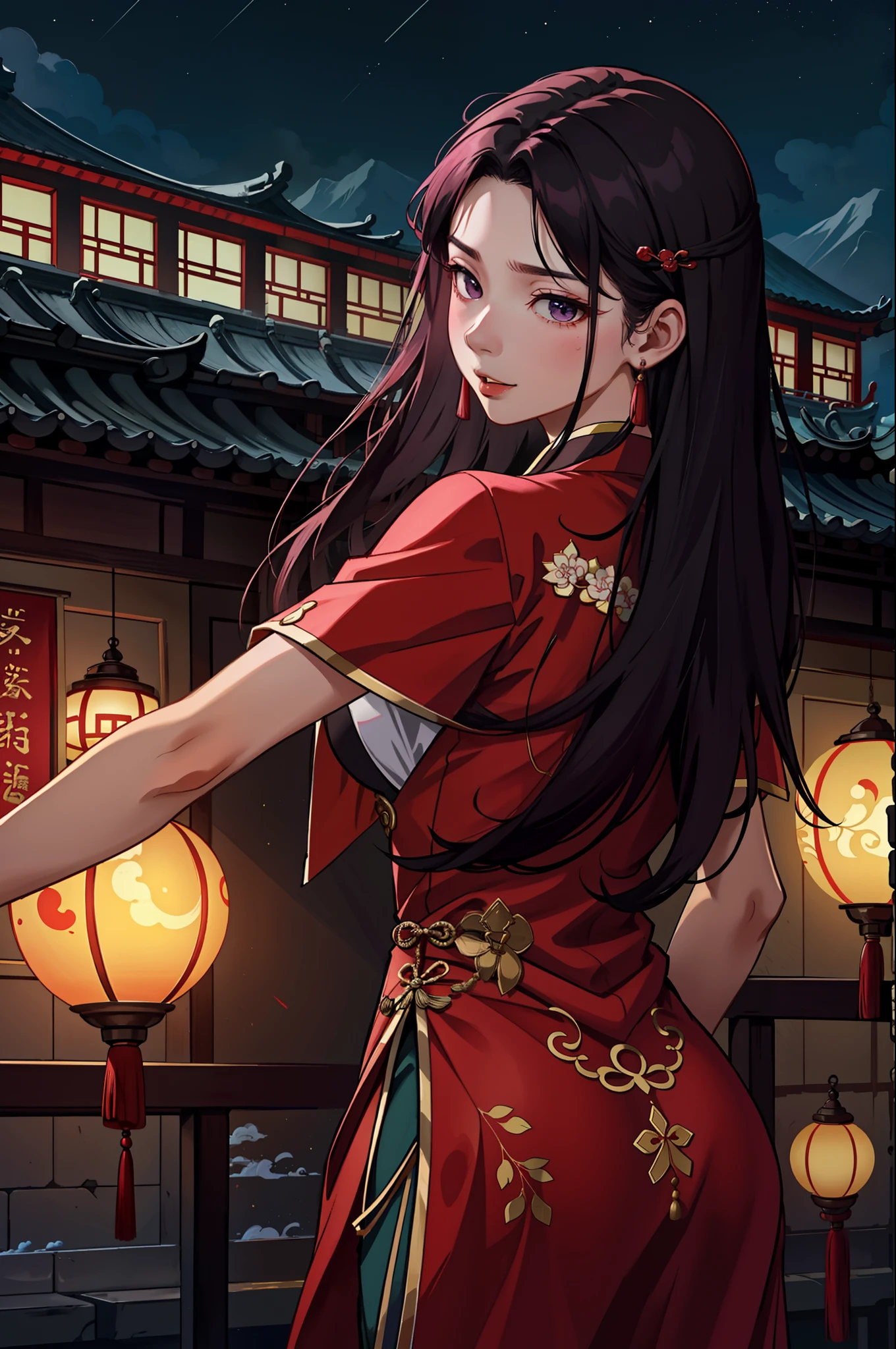 【Rifan Xingong sings and dances at night】When I just moved to the newly built Weiyang Palace next to Ding Tan，Xue Mu's idea was still relatively pure，Just let Mu Jianli, Mo Xuexin, Qin Wuye and others gather together。After all, they are leaders，Living in the Xingyue Sect for a long time is a bit unusual。The location of Dingtan is good，Between Jingshi and Lingzhou，Close to Jingshi，Not far from Lingzhou either，It's convenient for him to go anywhere。After moving in，The first to stay was Qin Wuye。She didn't want to live in Xingyue Mountain Gate for a long time，Just took this opportunity to move into Weiyang Palace with the night dance team，Plus the thirty-six guards that Xue Mu brought with him，Under the leadership of Zhuo Qingqing, the core chamberlain of this new palace was formed。It happened that Mu Jianli, Mo Xuexin and the others had not yet arrived at this time，Not long ago, the night that had just flown with Qin Wuye's sisters was still at the Xingyue Mountain Gate these days。Only Qin Wuye was present，It is conceivable that this witch will have a lot of fun。In Xue Mu's dormitory，That night came the lewd voice。The guards at the door looked out，It's all tongue-in-cheek。The night dance team collectively wore only light yarn，It's dancing。The dance is no longer the tall mountains and rivers that once went public，It was not that everyone had cooperated in the performance to Xue Mu to see it lightly and beautifully，Instead, he began to play the specialty of the Hehuan Sect through and through，is seducing Xue Mu。Everyone removed their coats，Only one piece of light yarn，Dancing and dancing。Light gauze can't block the spring light at all，Pink on the chest and black on the lower body，Looming。With the movement of raising the leg，All mysteries at a glance。With the unique exercises of the Hehuan Sect，The pink scent is diffused，Fragrant and pleasant，The girls all seemed to make seductive moans unconsciously，Eye waves。And Xue Mu was not purely watching the dance，This dance just