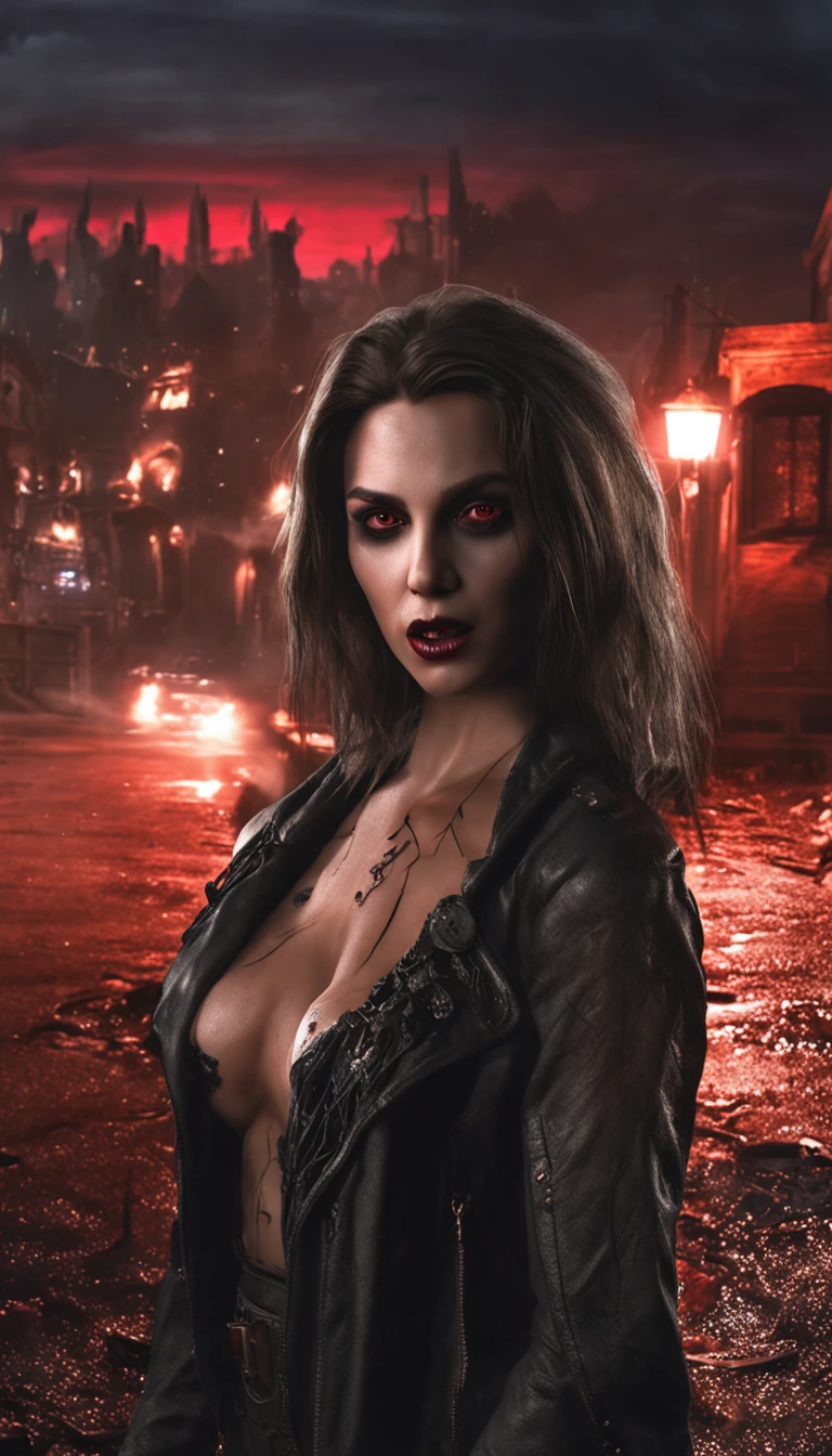 Masterpiece, highest quality, 8K HD, 1 vampire naked girl, Scary atmosphere, Gothic, open mouth, vampire teeth, Red eyes
,(masterpiece award winning , best quality:1. 2) , Christian Zombie Vampire, detailed face , grey eyes, cinematic , gloomy illumination, horror aesthetic, highly detailed environment, 16k, UHD, HDR, (Masterpiece:1. 5), (best quality:1. 5)
