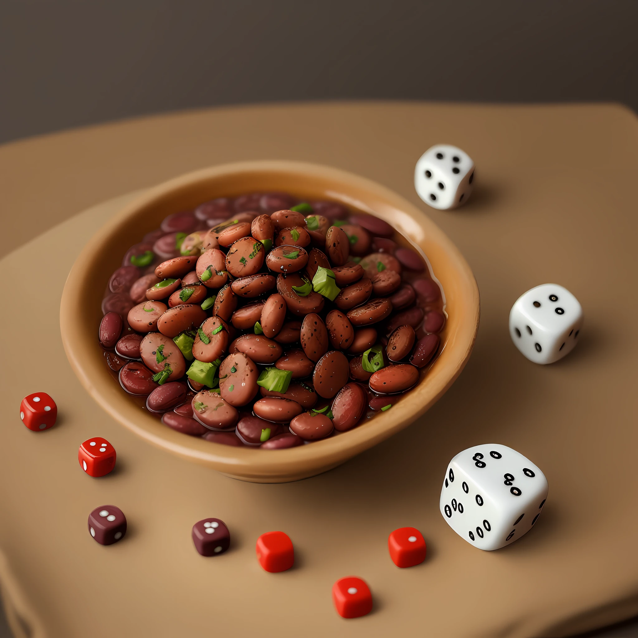 Delicate dice An red beans,Acacia knows it