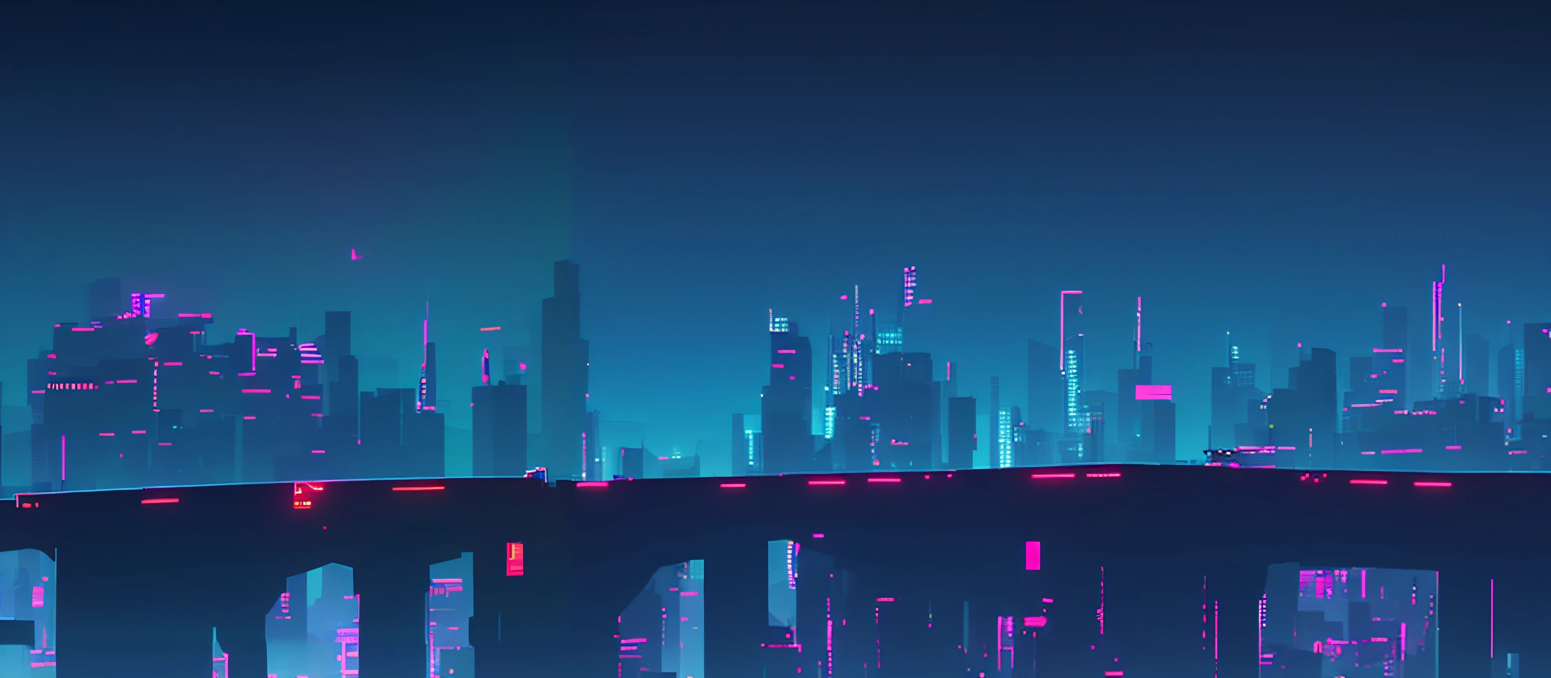 Futuristic city skyline with bridges and neon lights, Neon city in the background, Neon City, cyberpunk city in the distance, neon megacity in the background, cyberpunk city landscape, detailed neon cyberpunk city, cyberpunk landscape wallpaper, Cyberpunk city, cyberpunk dreamscape, cyberpunk city landscape, Cyberpunk background, Cyberpunk city setting, cyberpunk city in background, cyberpunk pixel art, The neon view bridge has a bell tower with a motorcycle, 2 d game art, 2D game art, Detailed game art, 2 d digital video game art, 2D game fanart, detailed neon cyberpunk city, cyberpunk pixel art, neon glow concept art, indie game concept art, cyberpunk artstyle, 2D concept art, Cyberpunk art style has no end, stretches all the way, no one is empty