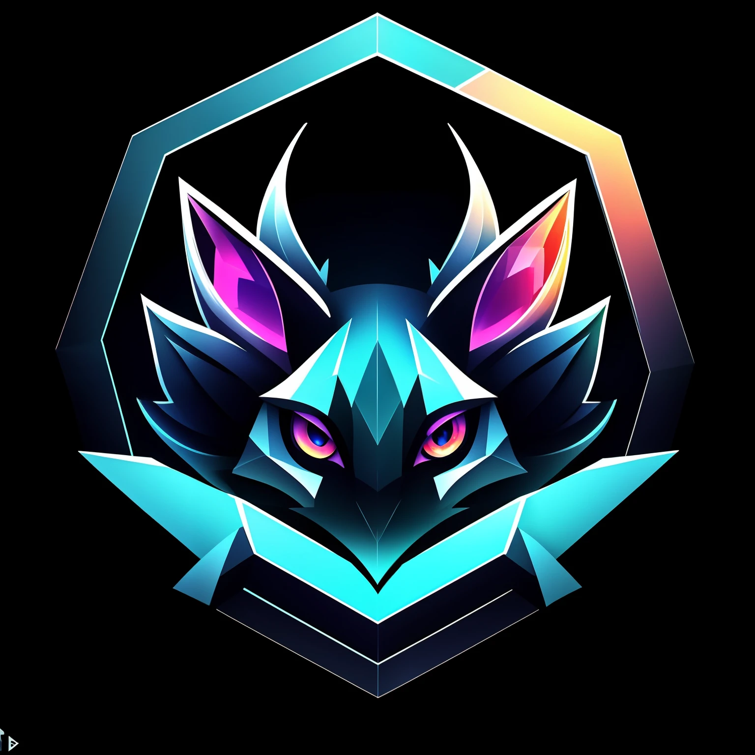 Detailed illustration of a cat's head,Morandi color gradient on background，magic, Esports, It emits a blood-red glow, , crystals, #69E200 Hex, Dark blue second color,  gear wheel, Dark, Doodle, T-shirt design, in the style of Studio Ghibli, pastel tetradic colors, 3D vector art, Cute and quirky, Fantasy art, glowing blue, Adobe illustrator, Hand-drawn, Digital painting, Minimalist, low poly, Soft lighting, bird's eyes view, Isometric style, retro aesthetic, focus on the character, 4K 分辨率, Photorealistic rendering, using Cinema 4D，Colorful background