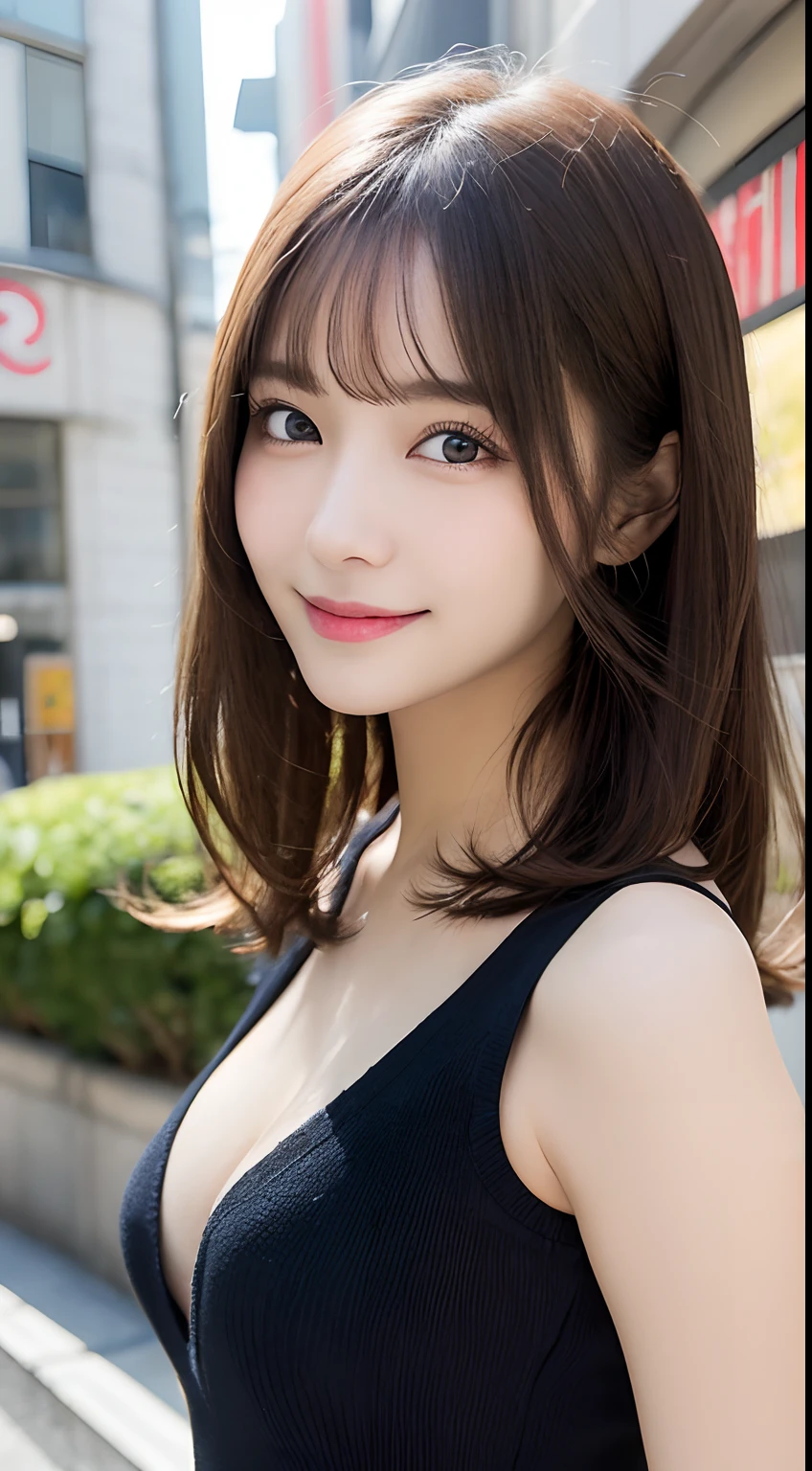 Tabletop, highest quality, shape, Very detailed, finely, High resolution, 8k wallpaper, 完璧なダイナミックな構shape, Beautiful and detailed,ランダムなcute髪,,Natural color lip, Bold sexy pose,smile、20-year-old girl、cute、Looking at the camera,Always blur the background,Perfect and beautiful face,Slim face and figure,Big eyes、Putting on gal makeup,Small face,Shooting from below、smile,Blurred Background,Elegant feminine face、Cyberpunk Fashion、Change pose randomly、Randomly change the shooting angle and position、smile、Top to bottom々Shoot from the right angle and direction、Sexy Face、Tight waist