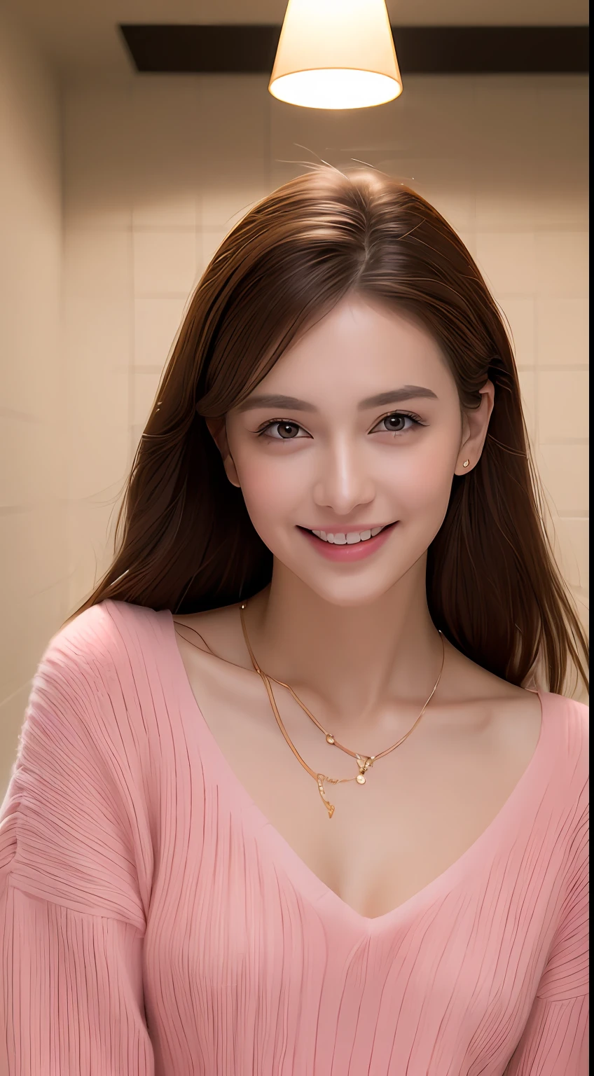 1 Female,Photorealistic,Highest quality,Ultra high definition,8K,Cool Beauty,Beauty,Perfect Style,In a suit,Cleavage,Japanese,Upper body close-up,smile,looking at the camera