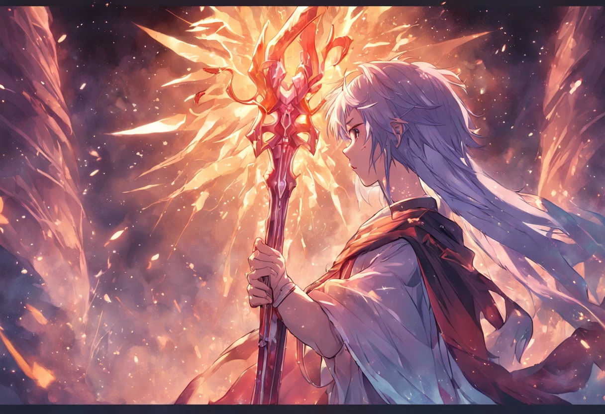 k hd，mythical character，Hand holding a scepter，splendor，Supreme power，domination