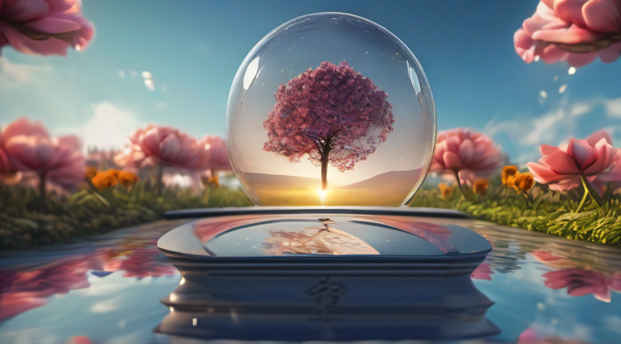 ccurate, best quality, masterpiece, UHD, high details, award winning, (Amazing:2.0), (Surrealism), Conceptual art, Verism, cinematic lighting, floating island in the sky, (((beautiful flower garden))), Horizon, blue sky, paradise scenery, flowers, wind flow, (((fantasy))), frontier, (magnificent space), blurry foreground, bokeh, Hasselblad, lens flare, beautiful school girl, (17 yr old), ((((full body)))), from behind, she moving, without looking at me, (((wearing school uniform))), black eyes, black hair, (floating hair), ((8 life size)), detailed hairstyles, detailed bodyline, anatomically correct, cute face, ((accurately portray her)),