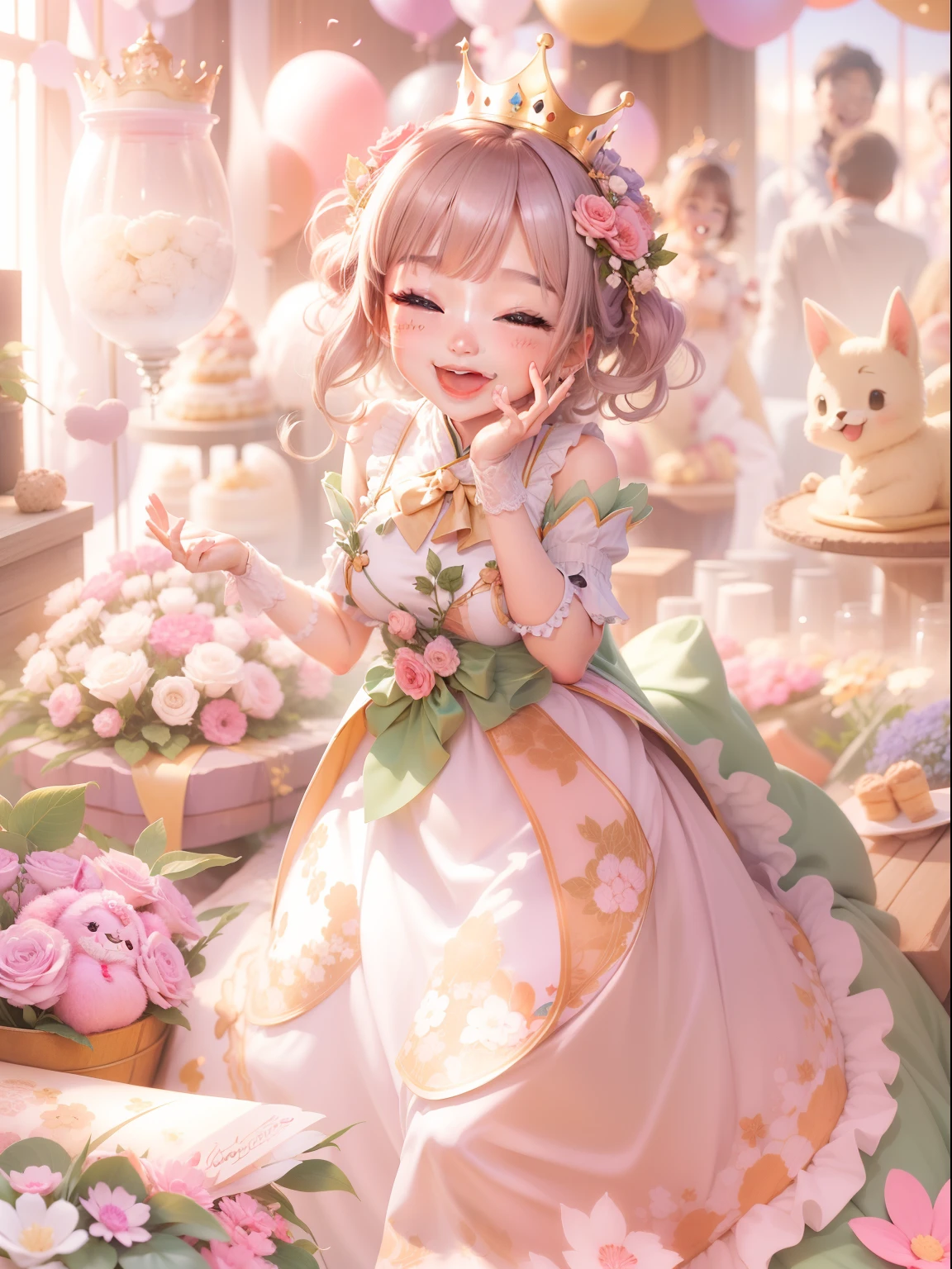 Happy Celebration、Cute Princess、huge smile、