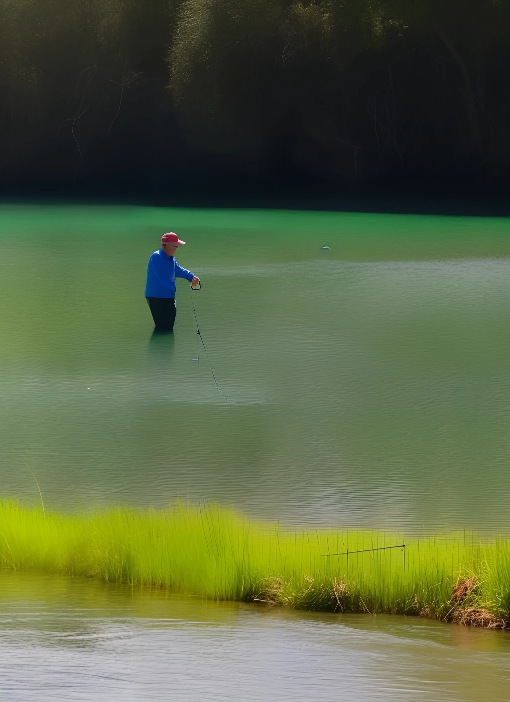 Fishing girl