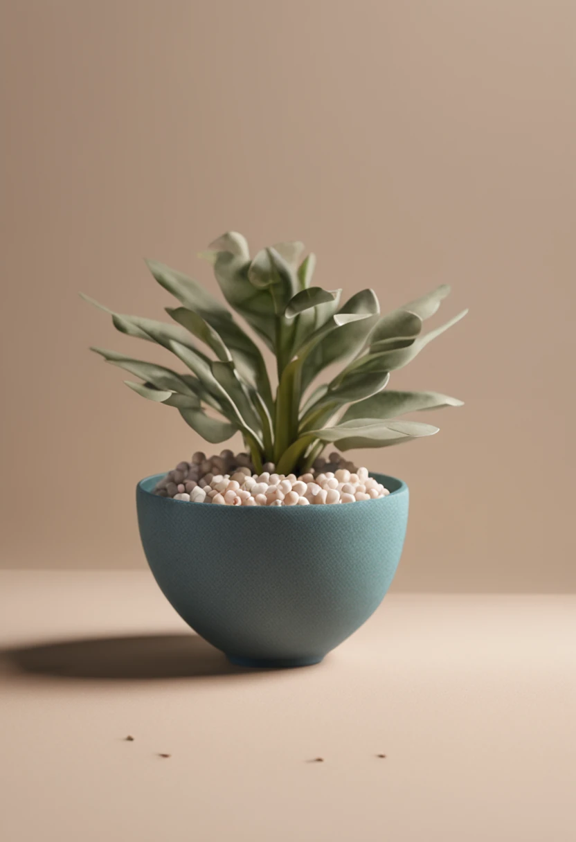 simple minimalist 2D company logo with the name ARTYSTONE, clay cup with beaded decorations