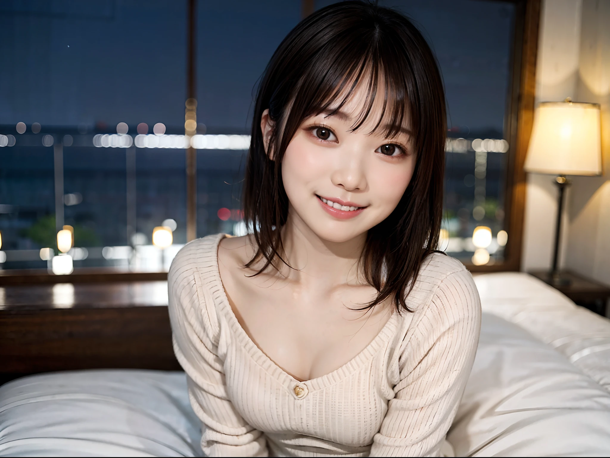 ecstasy、mouth slightly open、sticking out tongue、((NSFW))、highest quality, masterpiece, unbelievably beautiful, Very delicate 8K wallpaper, Transcendently beautiful Girl, Japanese, pretty girl, (ecstasy:1.4) ,(troubled eyebrows),looking at the viewer ((from directly below)),((crawl on all fours)), 25 years old, Bedroom, dark lighting, in the room, sealing, plump lips, be familiar with face, be familiar with eyes , be familiar with arms, ((extreme close up of face:1,4)), be familiar with body, highest quality, beautiful, ultra be familiar with, be familiar with, apartment, shy, short hair, hair is dirty, wavy hair, black hair, brown eyes, droopy eyes, beautiful breasts, clothes taken off, ((視聴者は彼女のfrom directly below見上げています))