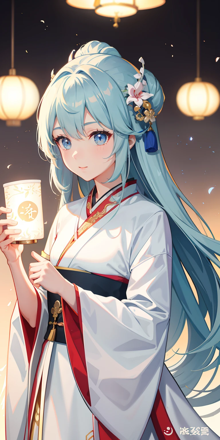 1girl, (hanfu), glowing, sidelighting, wallpaper,