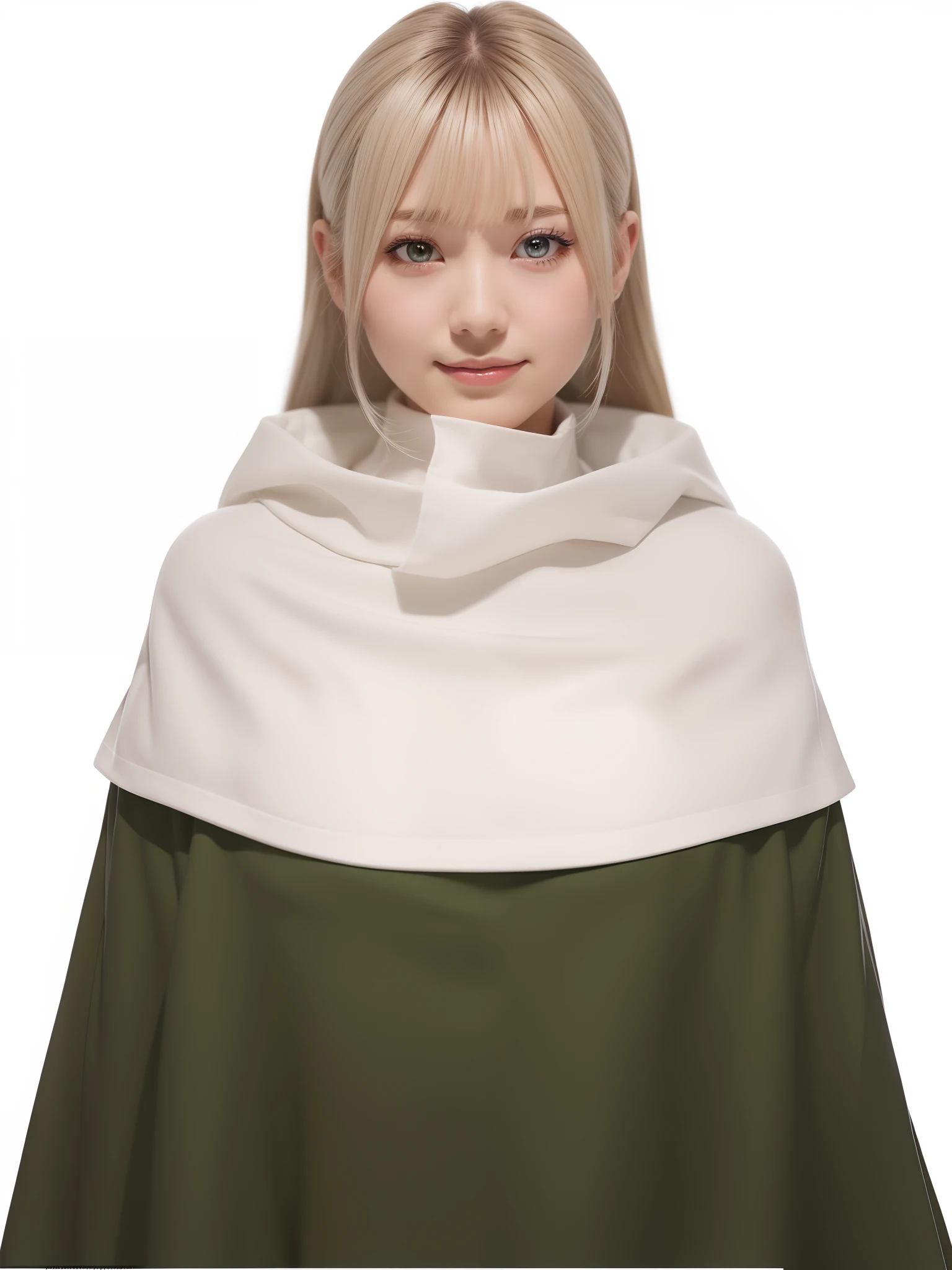1girl, chiyo in anime naruto, short hair, sexy dress, white hair, brown eyes, smile, beautiful, white and green clothes, very big breast, sexy clothes, realistic clothes, detail clothes, indoor wallpaper, wallpaper realistic, wallpapaer detail, indoor background, ultra detail, realistic