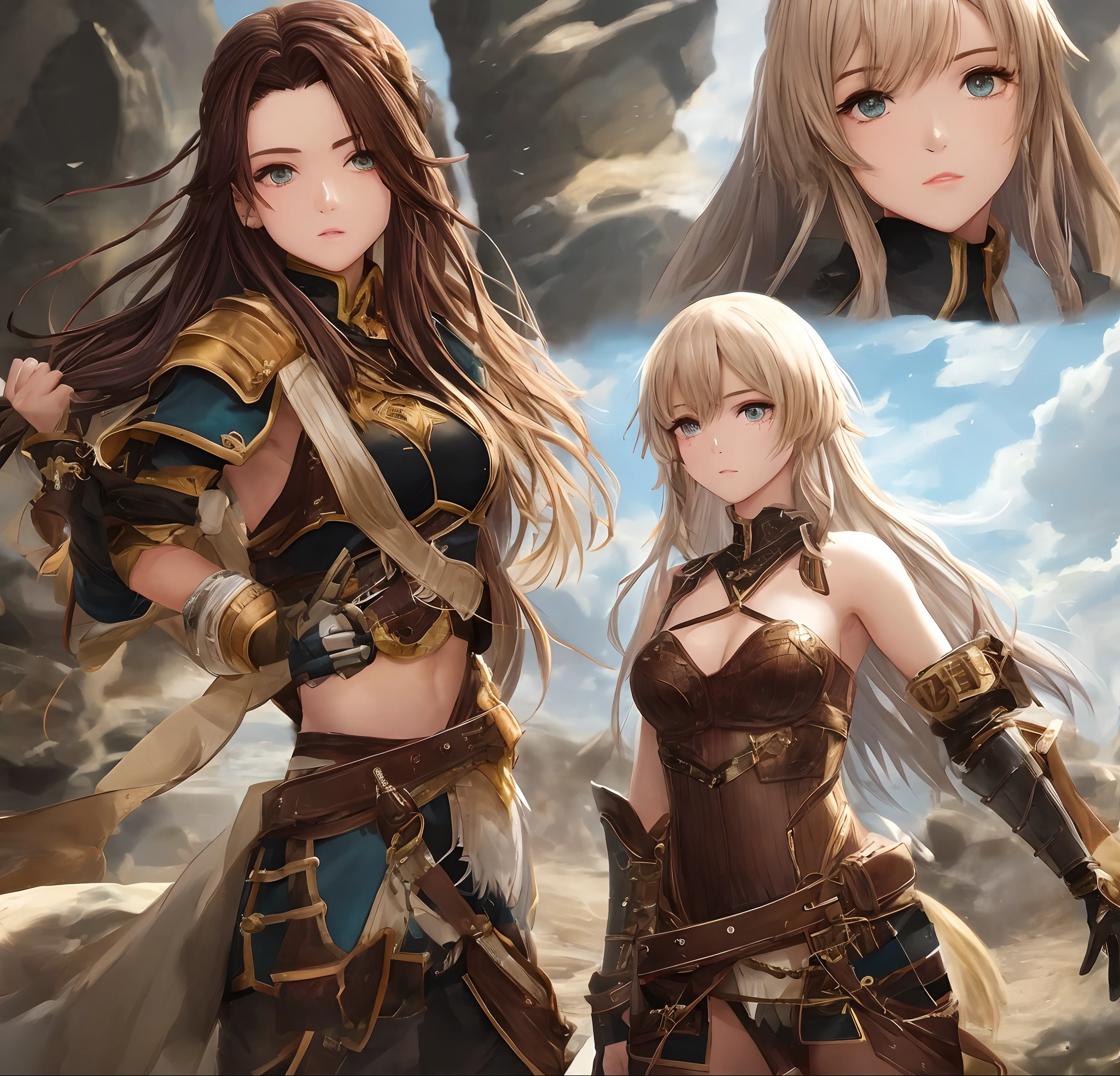 1girl, asuna_\(sao\), bangs, bare_shoulders, blue_sky, blush, boots, braid, breastplate, breasts, brown_eyes, opened_mouth, cloud, cloudy_sky, day, detached_sleeves, grass, hair_between_eyes, long_hair, looking_at_viewer, mountain, outdoors, rock, dancing, thin skirt, sky, smile, solo, , very_long_hair, big boobs,( clothes see through 1.2), Fantasy anime lighting, fantasy anime, NSWF, Nude --auto --s2