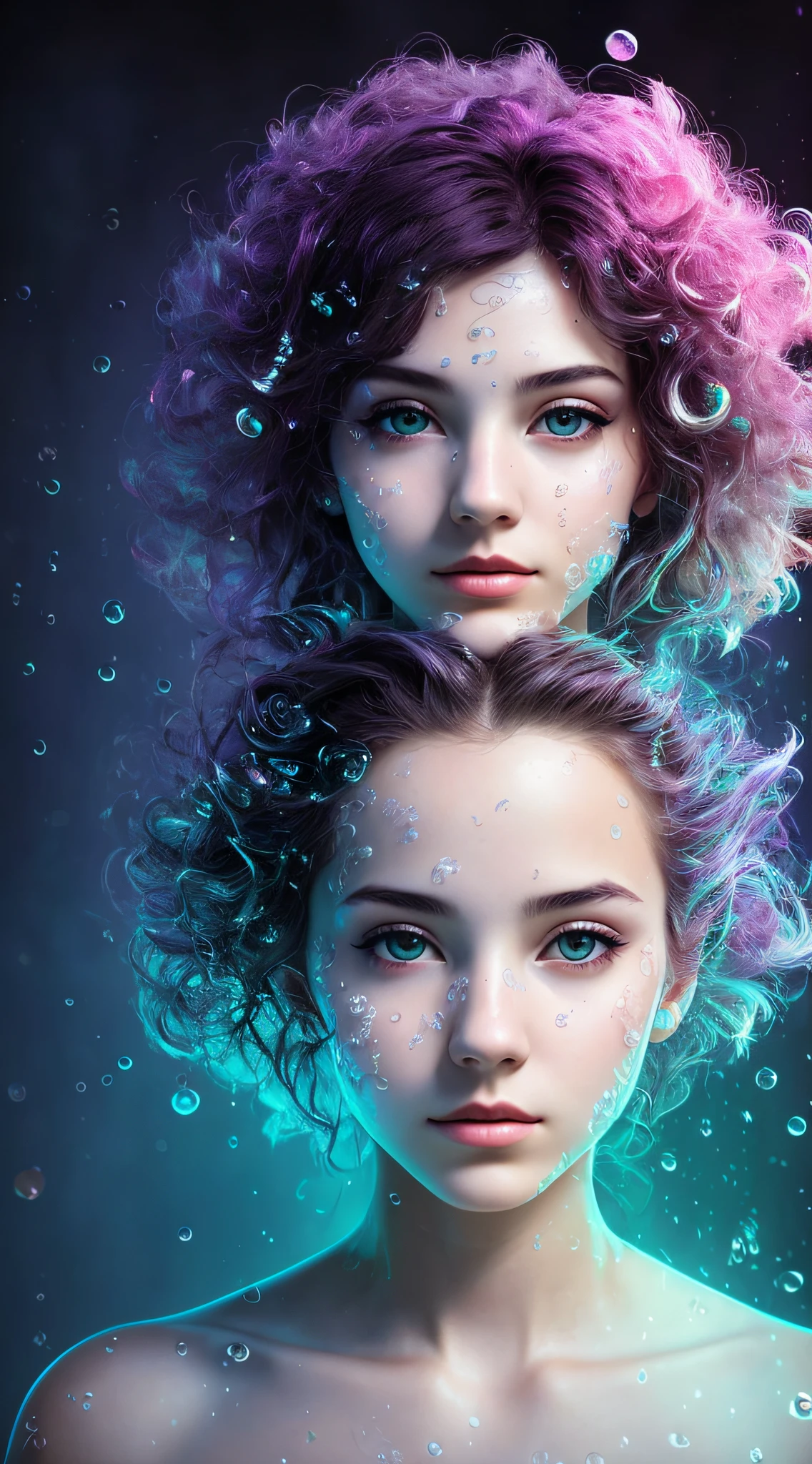 1girll, abstract colours, abstracted, Masterpiece, art, model shoot style, (Extremely detailed Cg Unity 8K wallpaper), full-shot body photo of the most beautiful artwork in the world, water, refractions, pondering, death, equal, ethics, morals, common sense, law, dystopian, undying, Pursue eternal life, Metaverse, exploitation, Blank slate, Advanced brain function, Alternate staff, vessels, Uncover the past, Outrageous secrets, Dark Hinterland.