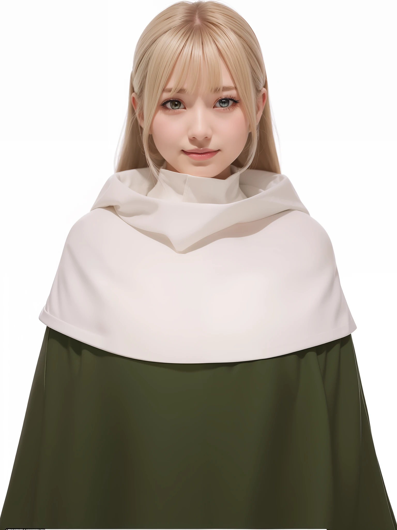 1girl, chiyo in anime naruto, short hair, sexy dress, white hair, brown eyes, smile, beautiful, white and green clothes, very big breast, sexy clothes, realistic clothes, detail clothes, indoor wallpaper, wallpaper realistic, wallpapaer detail, indoor background, ultra detail, realistic