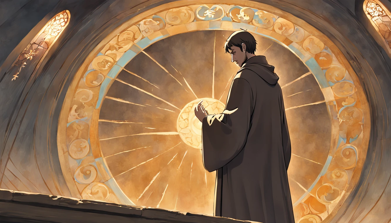 Create an image of St. Francis of Assisi in high definition that conveys serenity, the compassion and spirituality that this saint represents. A imagem deve ser em formato digital, with a minimum resolution of 300 DPI and dimensions of at least 2000x2000 pixels.
Por favor, including St. Francis of Assisi in a pose that represents his connection to nature, how he is often depicted with animals or in contemplation before the divine creation. Use soft and harmonious colors to create an atmosphere of peace and tranquility