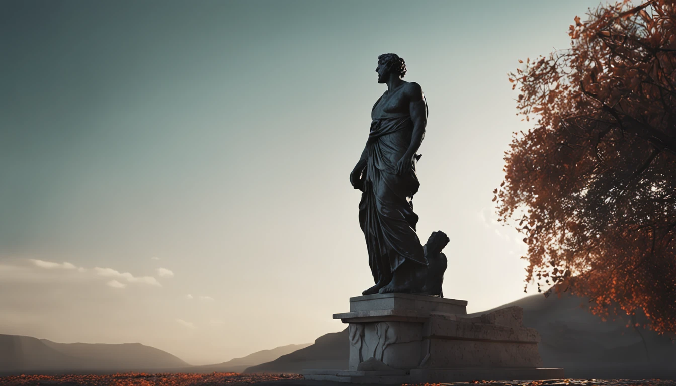 Statue of a Greek philosopher