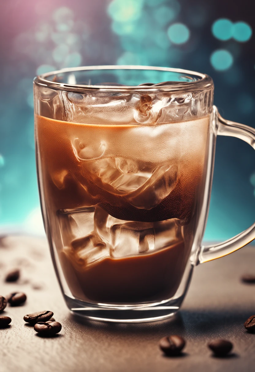 trinkt Kaffee aus einer Tasse, transparenter Hintergrund