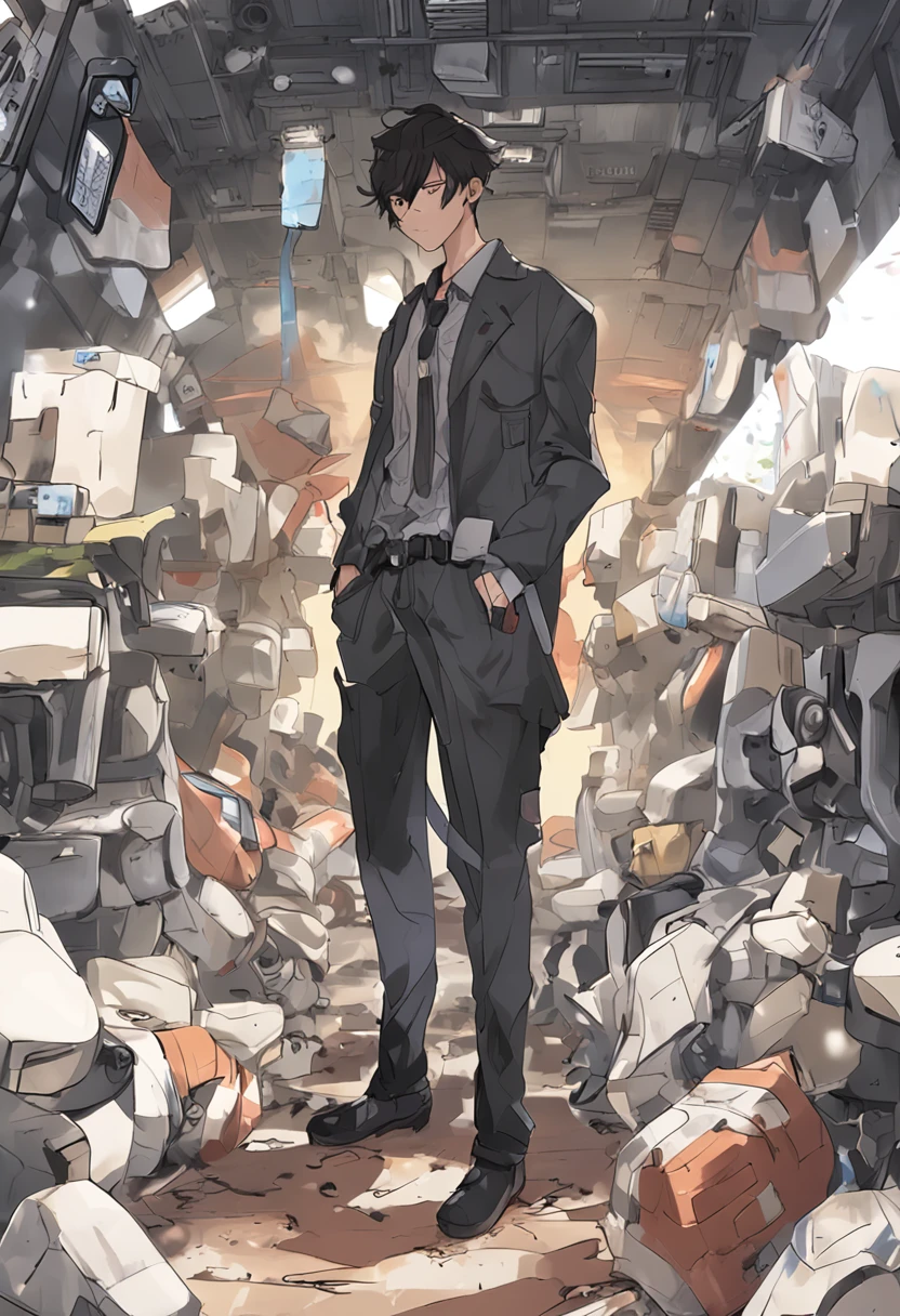 （1 Adult male），A high resolution， Sharp focus， Pixiv masterpiece， （（Complicated details））， highly  detailed， natsuki_subaru， 1 man，perfect male figure，Urine on the trouser leg， Nervously bow your head，is shy，embarressed，exhilarated，is shocked，panicking，worry，A pool of urine formed around him，Very eager to pee，Unbearable，Wet yourself，Urine discharge，full bodyesbian，sit astride，Tired，decadent， blue color eyes（eyes glowing）， Black hair short hair，Blue plaid shirt，Wear a tie，Wear a belt，trousers，perspire，Drenched，Get wet，pissing，urine flows down the pants，look from down