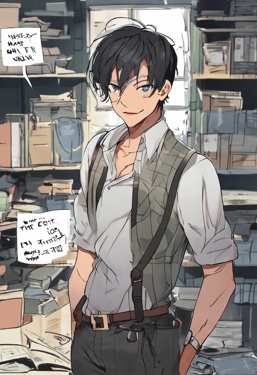 (1 Adult male),A high resolution, Sharp focus, Pixiv masterpiece, ((Complicated details)), highly detailed, natsuki_subaru, 1 man,perfect male figure,Urine on the trouser leg, Nervously bow your head,is shy,embarressed,exhilarated,is shocked,panicking,worry,A pool of urine formed around him,Very eager to pee,Unbearable,Wet yourself,Urine discharge,full bodyesbian,sit astride,Tired,decadent, blue color eyes(eyes glowing), Black hair short hair,Blue plaid shirt,Wear a tie,Wear a belt,trousers,perspire,Drenched,Get wet,pissing,urine flows down the pants,look from down