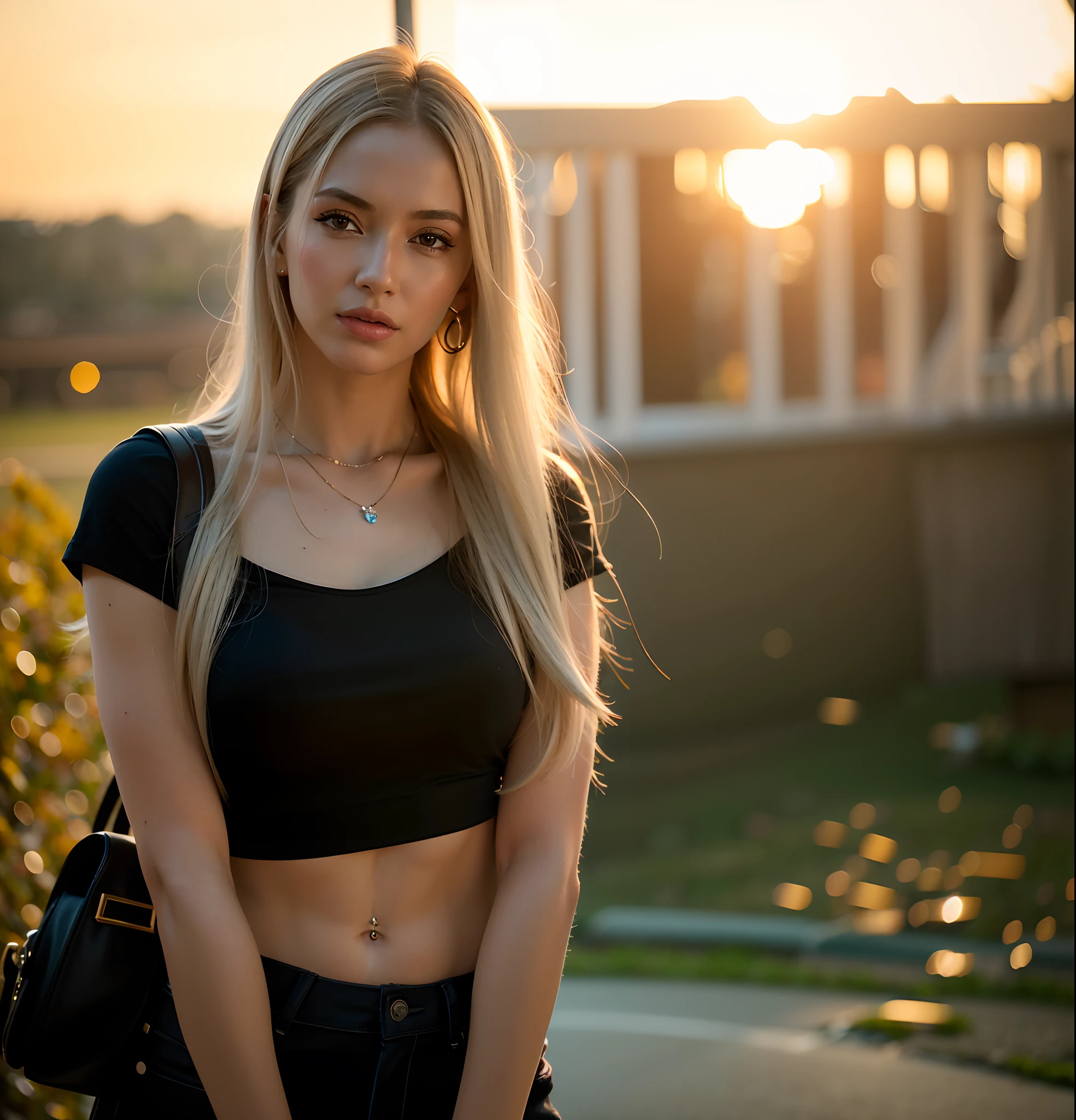 A bela esposa de Arafed em frente a um jipe em um campo, bonito e sorridente, Anna Nikonova aka Newmilky, menina loira bonita, Jeep no fundo, menina atraente, in the sunset, foto do perfil, Modelo do Instagram, in the sunset, foto do perfil 1024px, Alexandra Waliszewska, Mia Kischner, Sidnei Sweeney, fotografiarrealista, fotografia, obra-prima, realista, Realismo, renderizado, Alto contraste, Arte Digital, fotográficorealista, trend in Artstation 8k HD, high definiton, circunstanciado, Realistic, detalhada, textura da pele, hiperdetalhada, Textura realista da pele, melhor qualidade, ultra high-resolution, (fotografiarrealista: 1.4), alta resolução, detalhada, fotografia crua, sharp resolution, Nikon D850 filmes, fotografia de stock 4, Kodak Portra 400 Camera F1 Lens.6, textura hiper realista, lighting dramatic, Unrealistic trend in Artstation Cinestill 800, ..RAW. Directed by: Lee Jeffries.