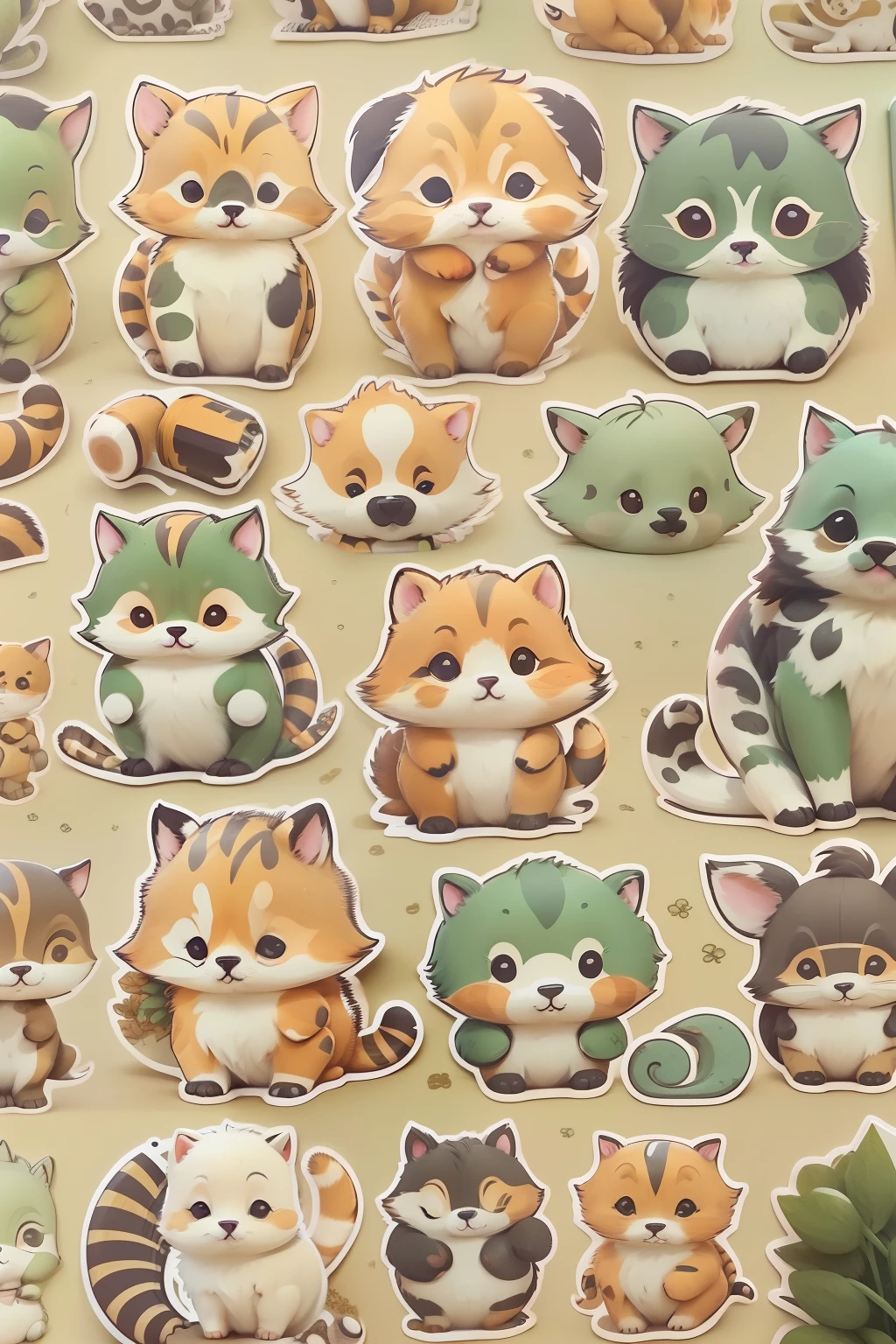 Small animals,cute animal,Printed pattern,There is a combination of Chinese and English,Animals are the main animals,the detail,2D,8K