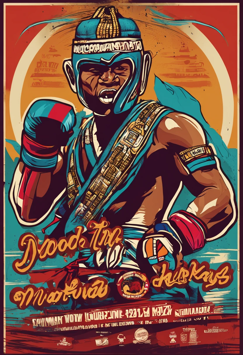 dois lutadores de muay thai dand joelhada