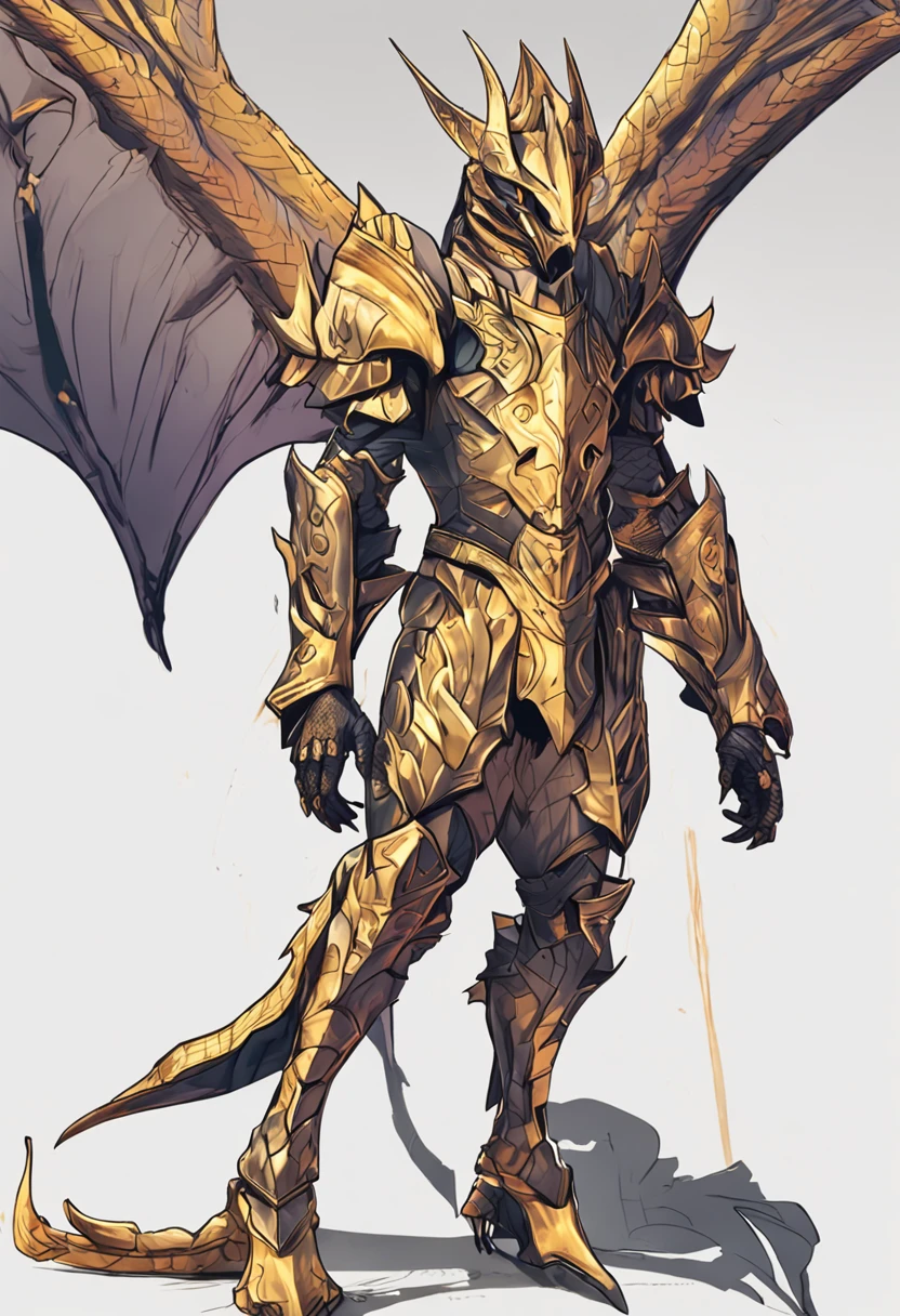 Valiant Dragon Knight，Golden eye，tiny ears，Boy role-playing，Long tail，Tattoos all over the body，Colored scales，Favorable claws，There are lines，great proportion，full body shot shot，The background is changeable，anime big breast，illustration，a color，3D，Extremely high image quality，ultra - detailed，Ultra photo realsisim，High resolution resolution,full bodyesbian