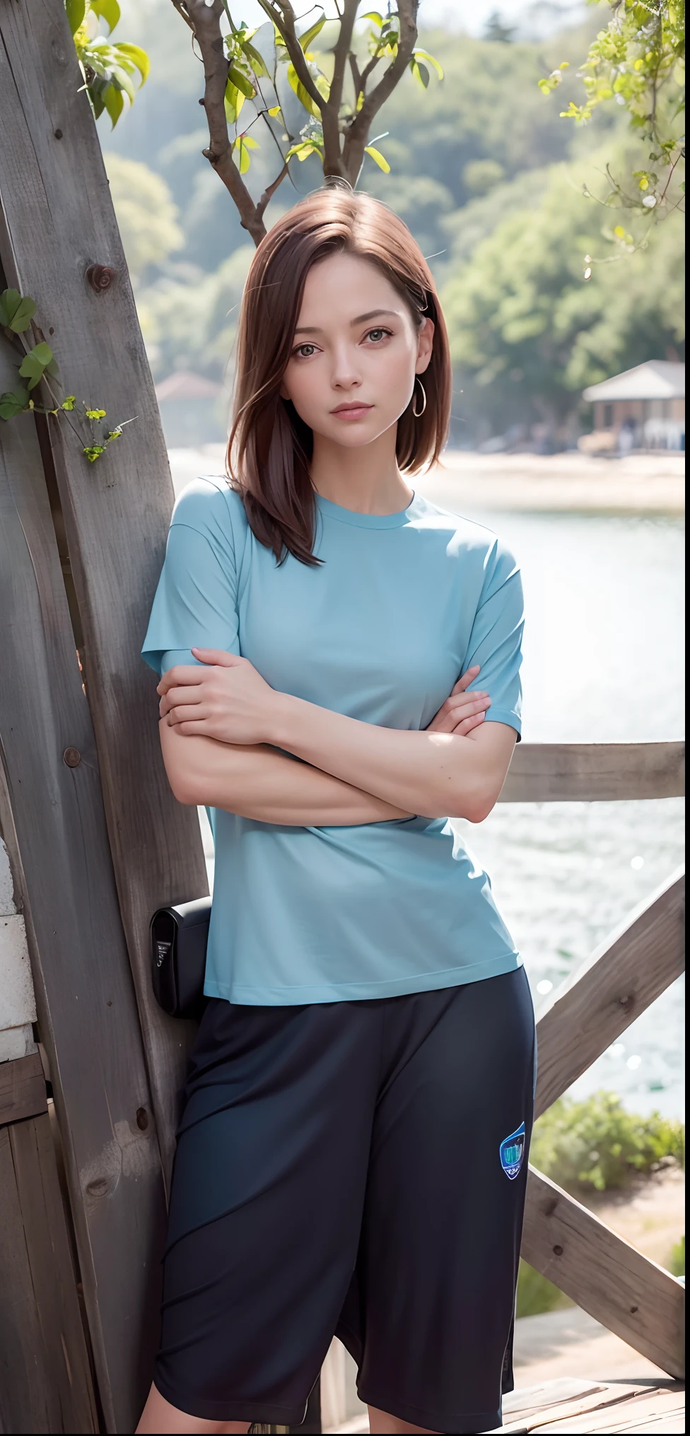 masterpiece, masterpiece, best quality, best quality, real, unity, 8k wallpaper, official art, highly detailed cg unity 8k wallpaper, ulzzang-6500, one girl, cute, professional lighting, ((long black spandex shorts: 1.37)), long hair, disheveled hair, (original: 1.2), (real: 1.4), ultra detailed, high resolution, ultra detailed, fantastic, Fine details, cinematic lighting, simple costumes, detailed clothing texture, bed, sleeping face down, projected from above. (8k, RAW photo, highest quality, masterpiece: 1.27), (realistic, photorealistic: 1.37), physically based rendering, handsome, masterpiece, highest quality, high resolution,