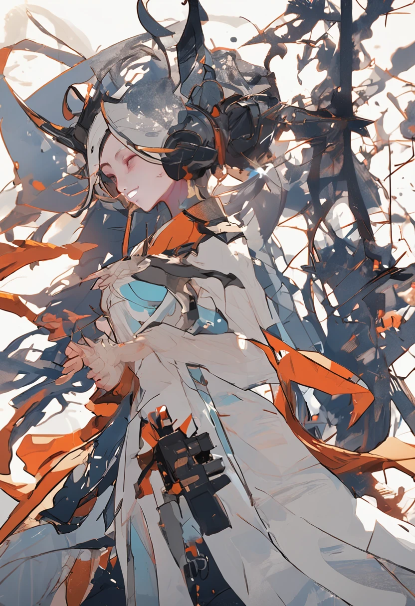 Woman dancing in silhouette、(light_Smile:1.2),Viola、mountain ranges、The dragon、Near future、ciber、sea of clouds、the morning sun、wanting、grand、(1womanl:1.2),Giant Swing、Fly over the mountains,)devastated,Shining Weapon,Dynamic Angle, Splash Art, [(Art Book: Art Book: Art Book. Art Book.:0.8)|Art by Lyubov Popova], Octane Render, Official art, Unity 8K Official Art, Unity 8k壁纸, ultra-detailliert, Beautiful and aesthetic, (Zentangle, mandalas, Tangle, Entangle), Extremely detailed, Dynamic Angle, cowboyshot, Most Beautiful Form of Chaos, Elegant, a brutalist designed, vivd colour, romanticism, by james jean, roby dwi antono, by Ross Tran, Francis Bacon, michal mraz, Adrian Ghenny, petra cortright, Gerhard Richter, Takato Yamamoto, Ashley Wood, Atmospheric, ecstasy of musical notes, streaming musical notes visible,Sun Knight,