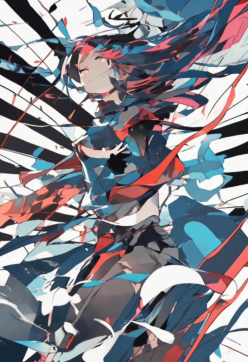 Woman dancing in silhouette、(light_Smile:1.2),Viola、mountain ranges、sea of clouds、the morning sun、wanting、grand、(1womanl:1.2),Giant Swing、Fly over the mountains,)devastated,Shining Weapon,Dynamic Angle, Splash Art, [(Art Book: Art Book: Art Book. Art Book.:0.8)|Art by Lyubov Popova], Octane Render, Official art, Unity 8K Official Art, Unity 8k壁纸, ultra-detailliert, Beautiful and aesthetic, (Zentangle, mandalas, Tangle, Entangle), Extremely detailed, Dynamic Angle, cowboyshot, Most Beautiful Form of Chaos, Elegant, a brutalist designed, vivd colour, romanticism, by james jean, roby dwi antono, by Ross Tran, Francis Bacon, michal mraz, Adrian Ghenny, petra cortright, Gerhard Richter, Takato Yamamoto, Ashley Wood, Atmospheric, ecstasy of musical notes, streaming musical notes visible,Sun Knight,