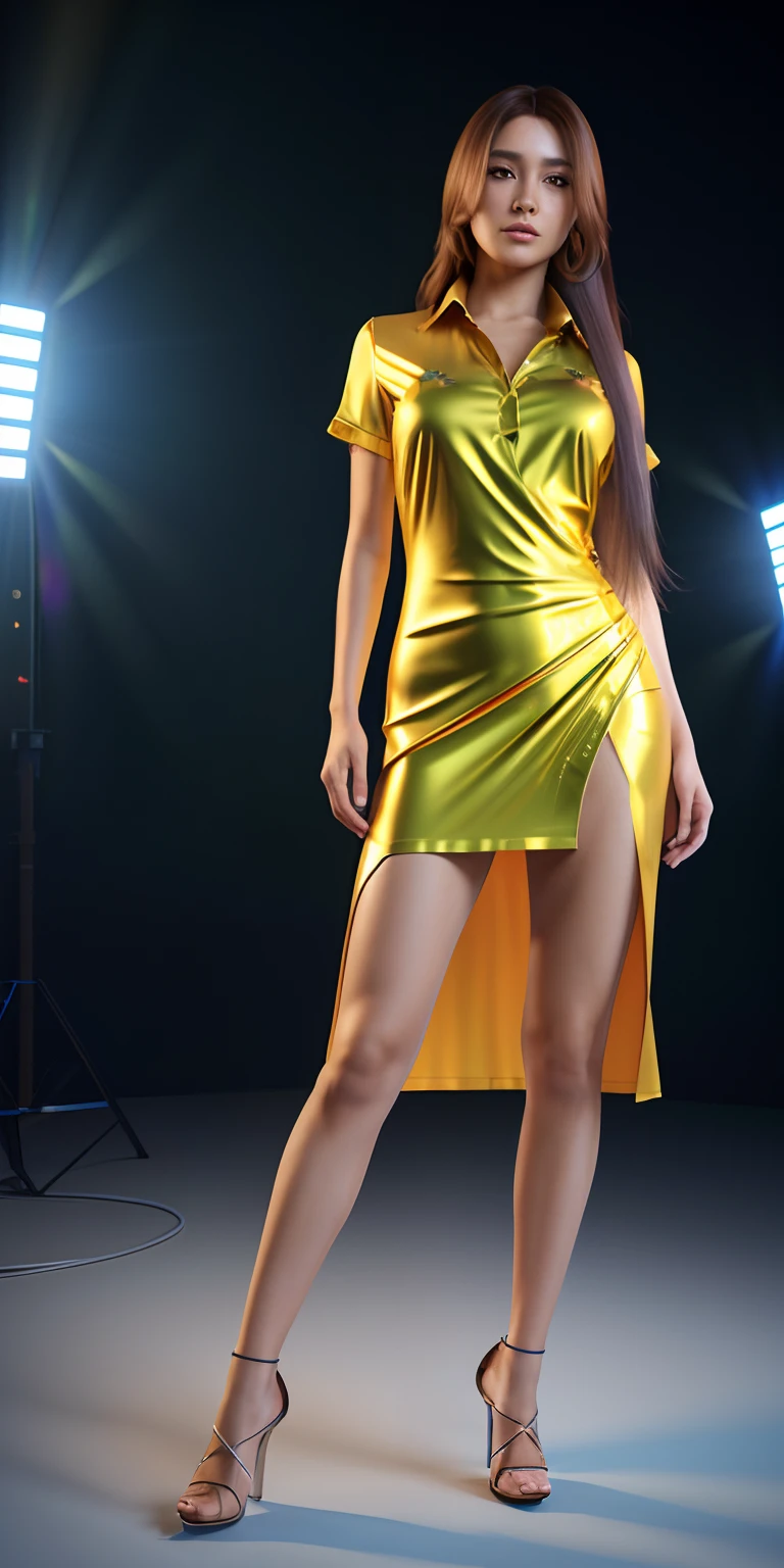 mix4, 20d, solo, italian long_hair, shirt, dress, high_heels,full_body, look_at_viewer, (8k, RAW photo, best quality, masterpiece:1.2), (realistic, photo-realistic:1.37), professional lighting, photon mapping, radiosity, physically-based rendering,