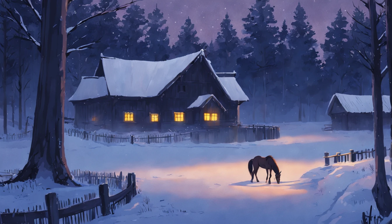 Whose woods these are I think I know.
His house is in the village though;
He will not see me stopping here
To watch his woods fill up with snow.
My little horse must think it queer
To stop without a farmhouse near
Between the woods and frozen lake
The darkest evening of the year.
He gives his harness bells a shake
To ask if there is some mistake.
The only other sound’s the sweep
Of easy wind and downy flake.
The woods are lovely, dark and deep,
But I have promises to keep,
And miles to go before I sleep,
And miles to go before I sleep.