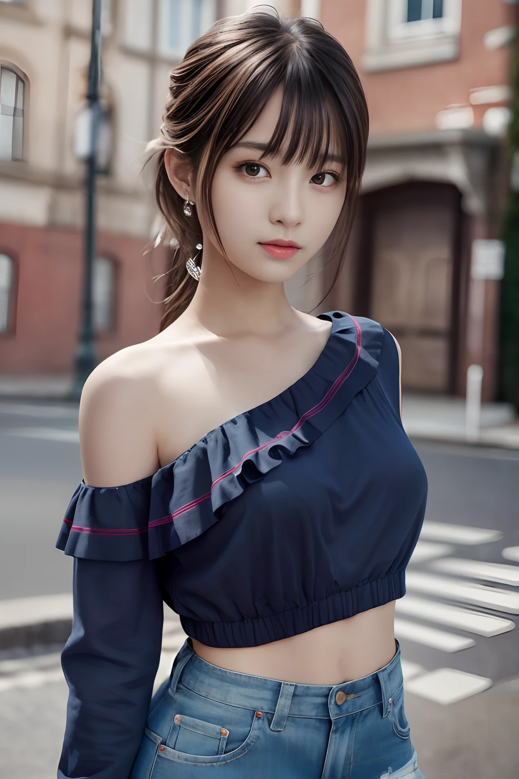 Best quality,masterpiece,ultra high res,(photorealistic:1.4),1girl,shoulder,charming,Looking at the camera,