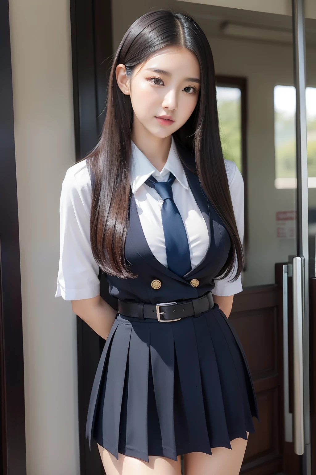 sexy uniform, sexy school uniform, sexy school student uniform, sexy school uniform, sexy school girl, jaeyeon nam, gorgeous young korean woman, beautiful south korean woman, korean girl, beautiful young korean woman, korean woman, heonhwa choe, korean women's fashion model, sexy look, big breast, sexy pose, show breast, show bar, touch breast, grey hair