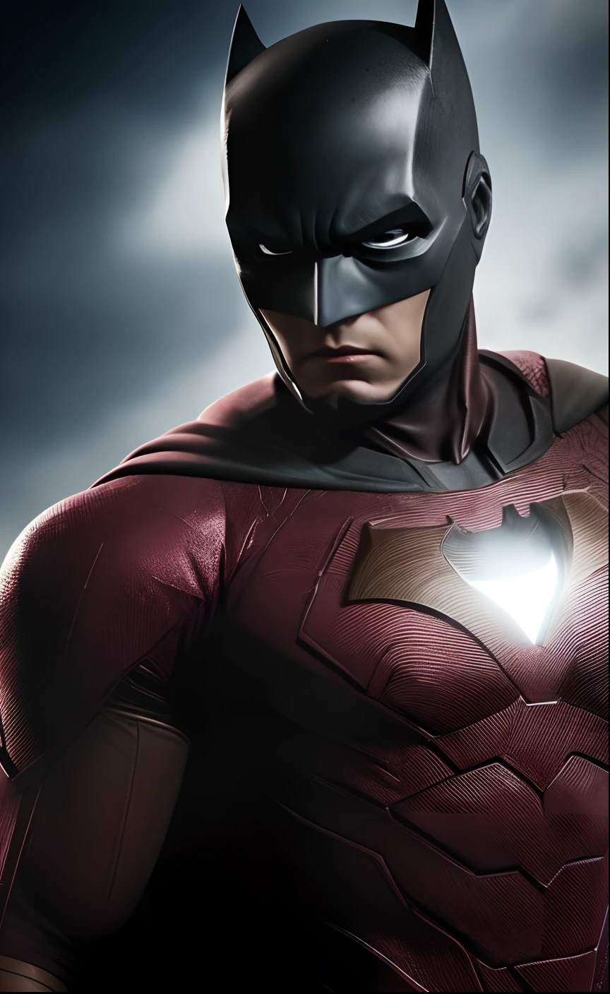 Batman olhando gotham, highes definition, rosto detalhado, rosto detalhado, olhos detalhados, terno detalhado, estilo Marvel e DC, hiper-realista, + Cinematographic shot + dynamic compositing, incrivelmente detalhado, nitidez, detalhes + detalhes soberbos + noite com luz + perfeccionismo + realismo premiado ((soft-lighting)), ironman