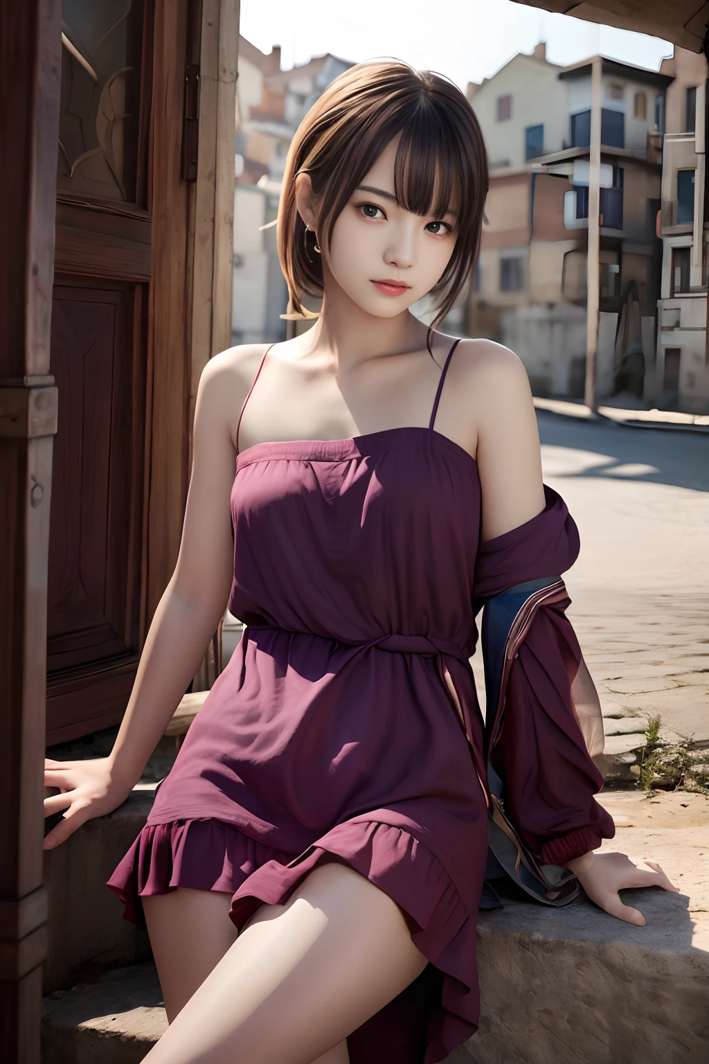Best quality,masterpiece,ultra high res,(photorealistic:1.4),1girl,shoulder,charming,Looking at the camera,