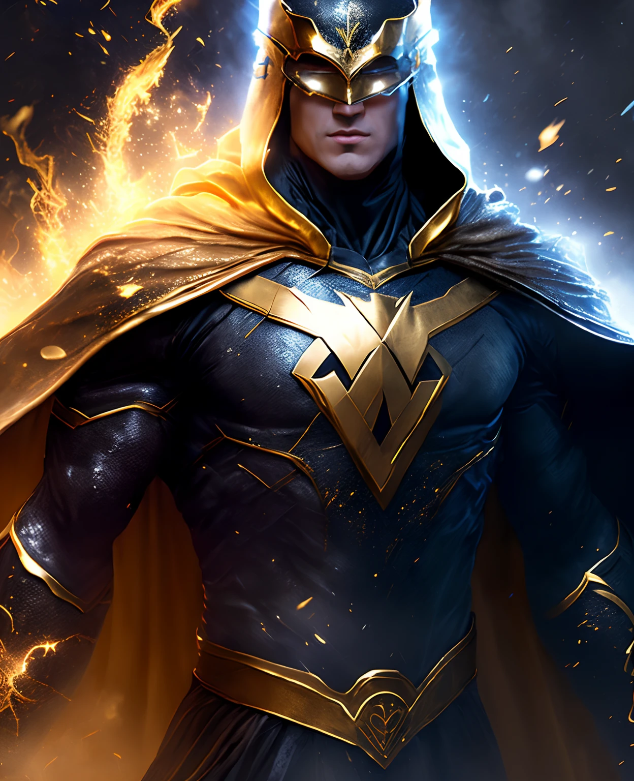 Image of a man in a black and gold suit, textless, JSC "ARTGERM", Juan Villafuerte, Artgerm Greg Rutkowski _ Greg, Ignacio Zuloaga, Trending on ArtStation.', style of raymond swanland, inspired by Raymond Swanland, Chris Moore. artgerm, wojtek fus