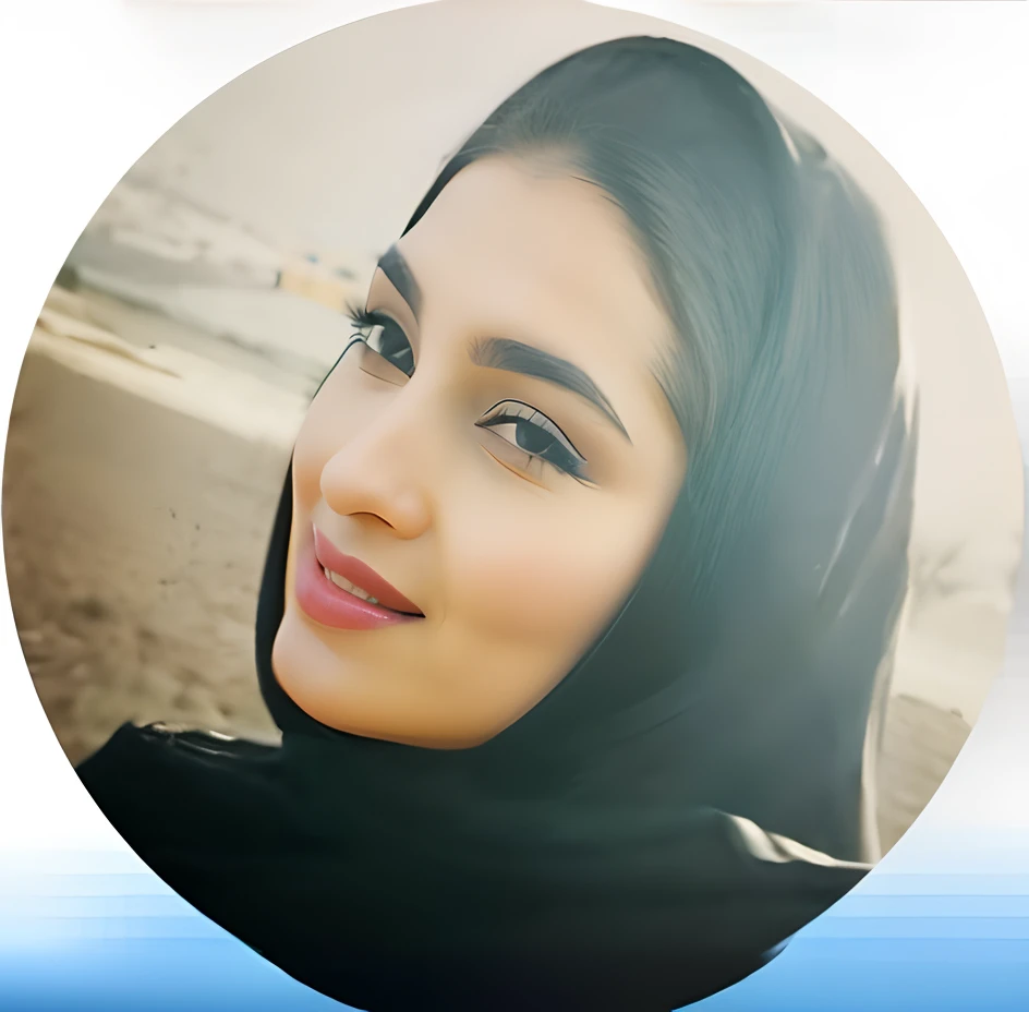 a close up of a woman wearing a black scarf on a beach, beautiful iranian woman, pale-skinned persian girl, arab ameera al-taweel, profile pic, faridah malik, profile image, ameera al-taweel, inspired by Riza Abbasi, inspired by Maryam Hashemi, photo of a woman