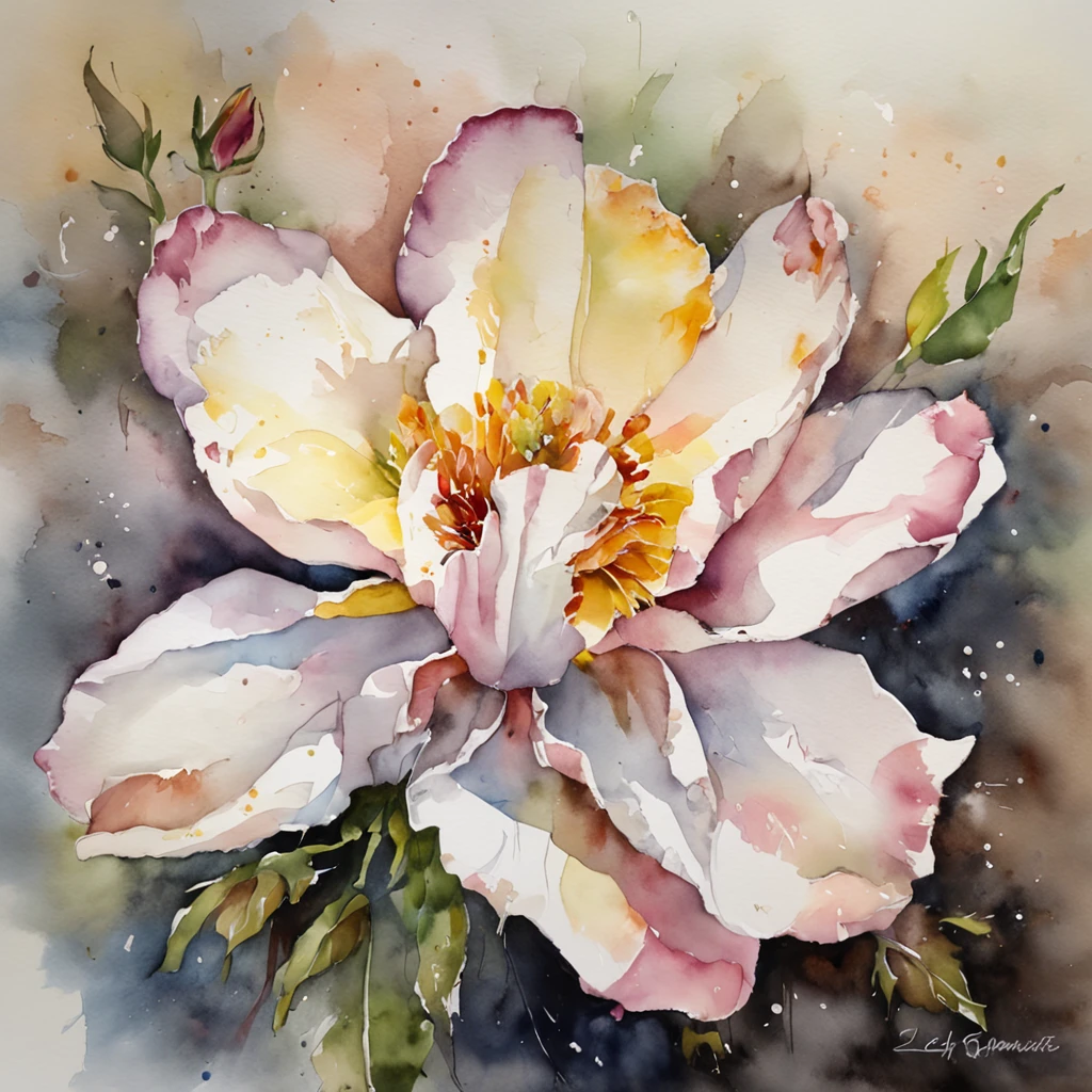graceful flower on hands of a woman, intricate details, splash art, depth of field, motion blur, thick fog, full of dramatic and threatening scenes, insanely details, beautiful, f1.2, bokeh, 85mm, compressive field, perfect color grading. Influenced by Karel Appel, Greg Manchess, Paolo Serpieri and Jeremy Mann. Masterpiece, very detailed, dramatic lighting, trends on Artstation 8k HD detailed realistic, super high res, (fidelity: 1.4), sharp re, by Lee Jeffries, rich colors hyper realistic lifelike texture dramatic, unreal engine 5