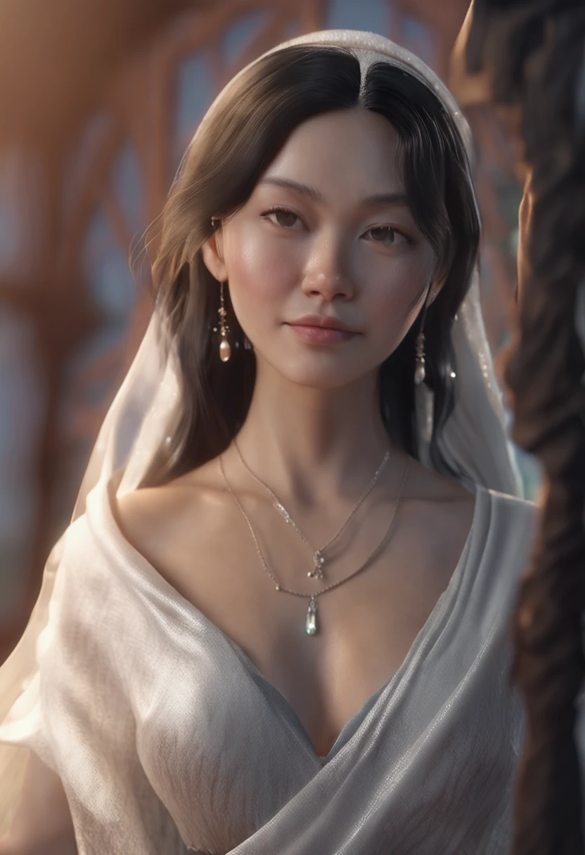 {{{{Masterpiece, Realistic, Extremely detailed, Intricate details, Sharp focus, 8K, A high resolution, Depth of field, absurderes, high quality facial shadowing, dynamic shadowing, Cinematic lighting, Perfect lighting}}}}, Best quality, asian qualities, {facingviewer}, {Front view}, {with hands behind her back}, {Solo}, Beautiful young girl, {{{Extremely detailed girl, Perfect anatomy, Perfect body}}}, {{{Beautiful delicate and sweet buttocks, Vibrant gray hair}}}, {{{Sweet multi-layered hair}}}, {{beautiful-detailed facial structure}}, {{Detailed beautiful face}}, {{Sexy face}}, {{Detailed face:1.33}}, {{美丽细致的眼睛}}, Big eyes, {{{{Detailed dark blue eyes}}}}, {{{{High detail, Sharp, Clear and cloudless black cat's eye pupils}}}}, {{{{vibrant eye colors}}}}, {{Detailed big}}, {{{Beautiful and delicate big}}}, {{breasts parted}}, {{Slim arms}}, {{{{beautiful-detailed fingers}}}}, {{Slim waist}}, {{Thick thighs}}, {{{ass showing}}}, {{{perineum showing}}}, {{{ Oozing between the legs}}}, {{{Detailed legs}}}, {{{Blushing}}}, {{Cute and shy expression}}, {{aroused}}, {{Slightly open mouth}}, Fashion, Wedding dress, shift dresses, {{{Beautiful details sexy transparent white strapless high single slit wedding dress}}}, {{{Delicate and detailed white high heels}}}, {{Stand in a dimly lit banquet hall,Chandeliers hang overhead,Moonlight shone through the windows}}, NSFW