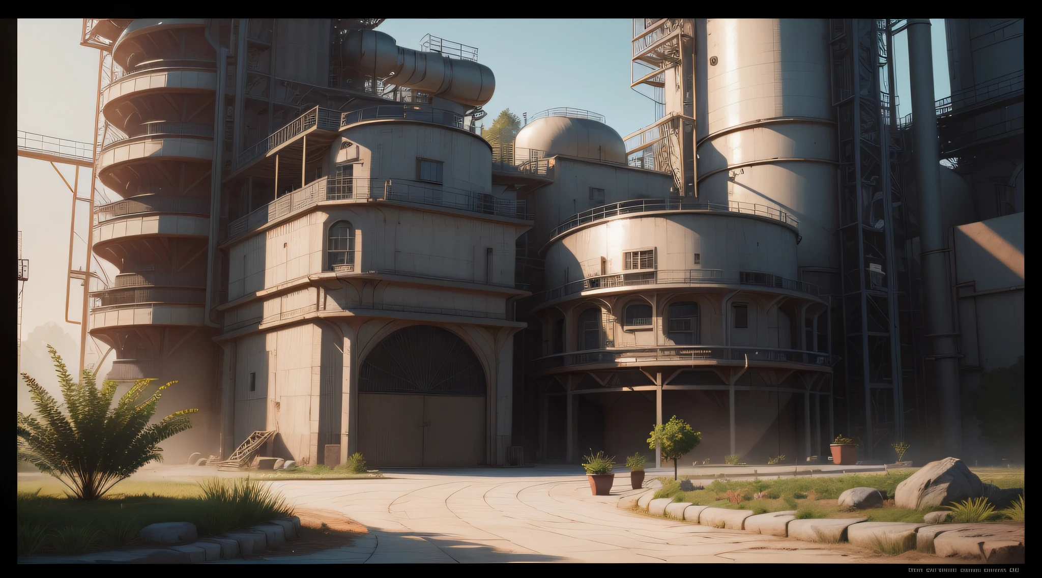 High-tech image generation plant, 4k, ultra quality, RTX, super detailed