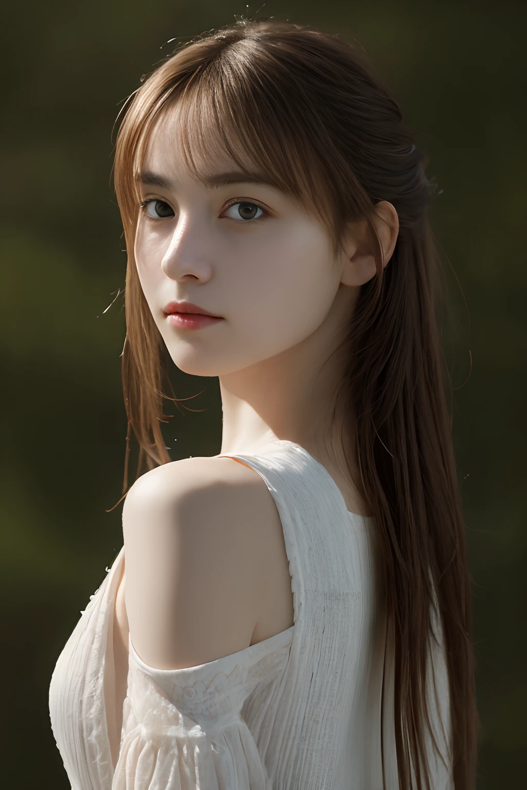 Best quality,masterpiece,ultra high res,(photorealistic:1.4),1girl,shoulder,charming,Looking at the camera,