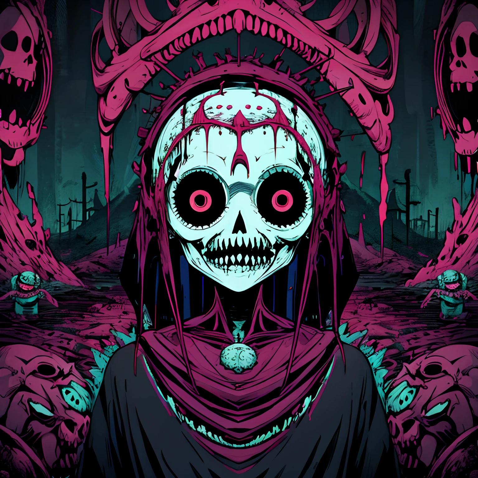Creepy surreal weirdcore art
