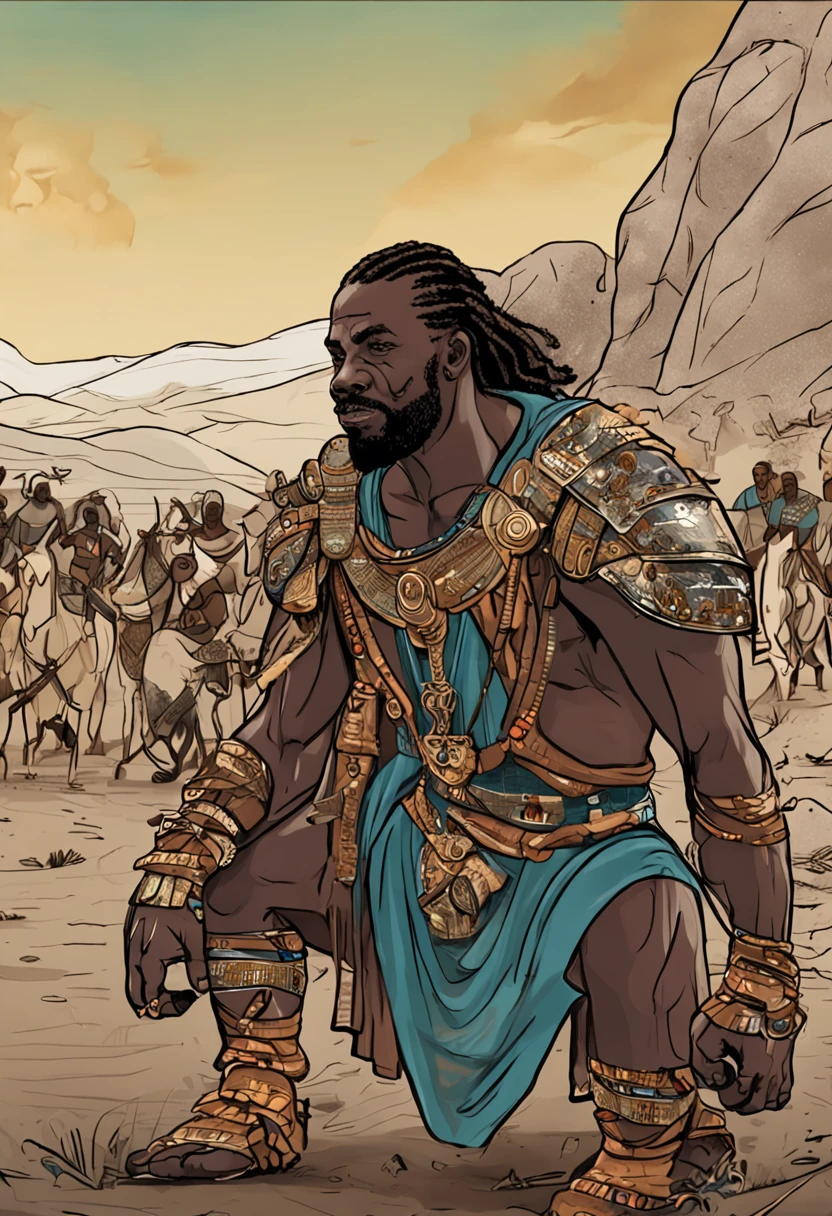 Guerreiro africano, homem negro, middle ages, forza, Leader