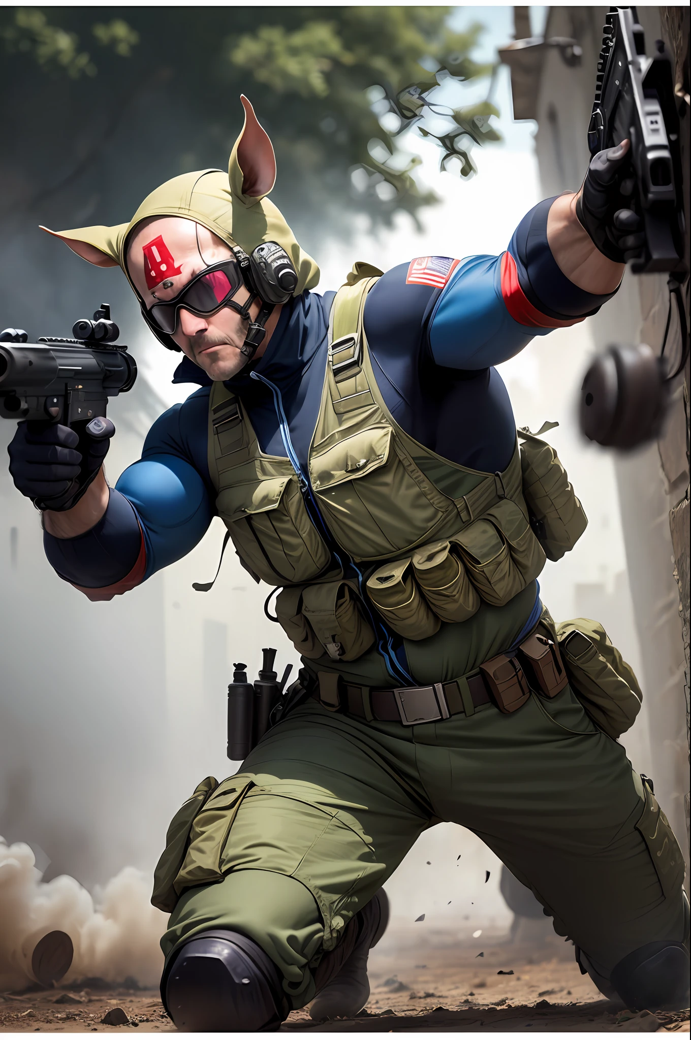 Ratman shoots out special forces with a gun